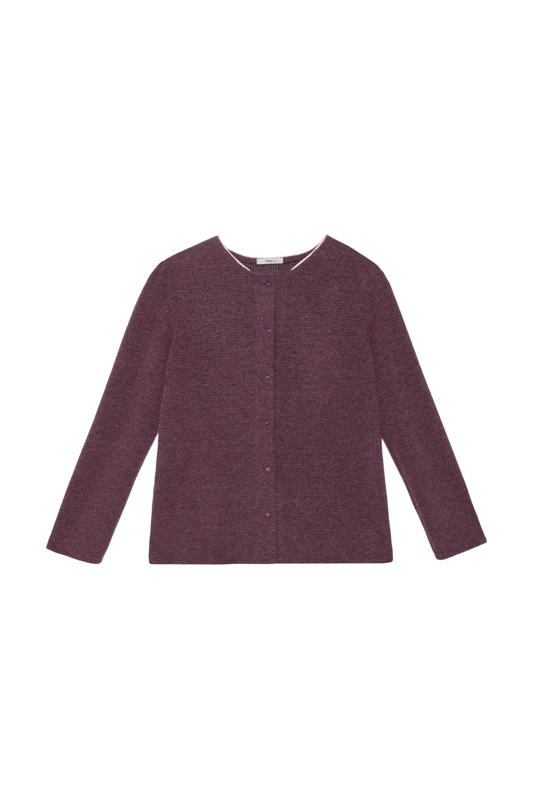 Chaqueta morada glitter cuello