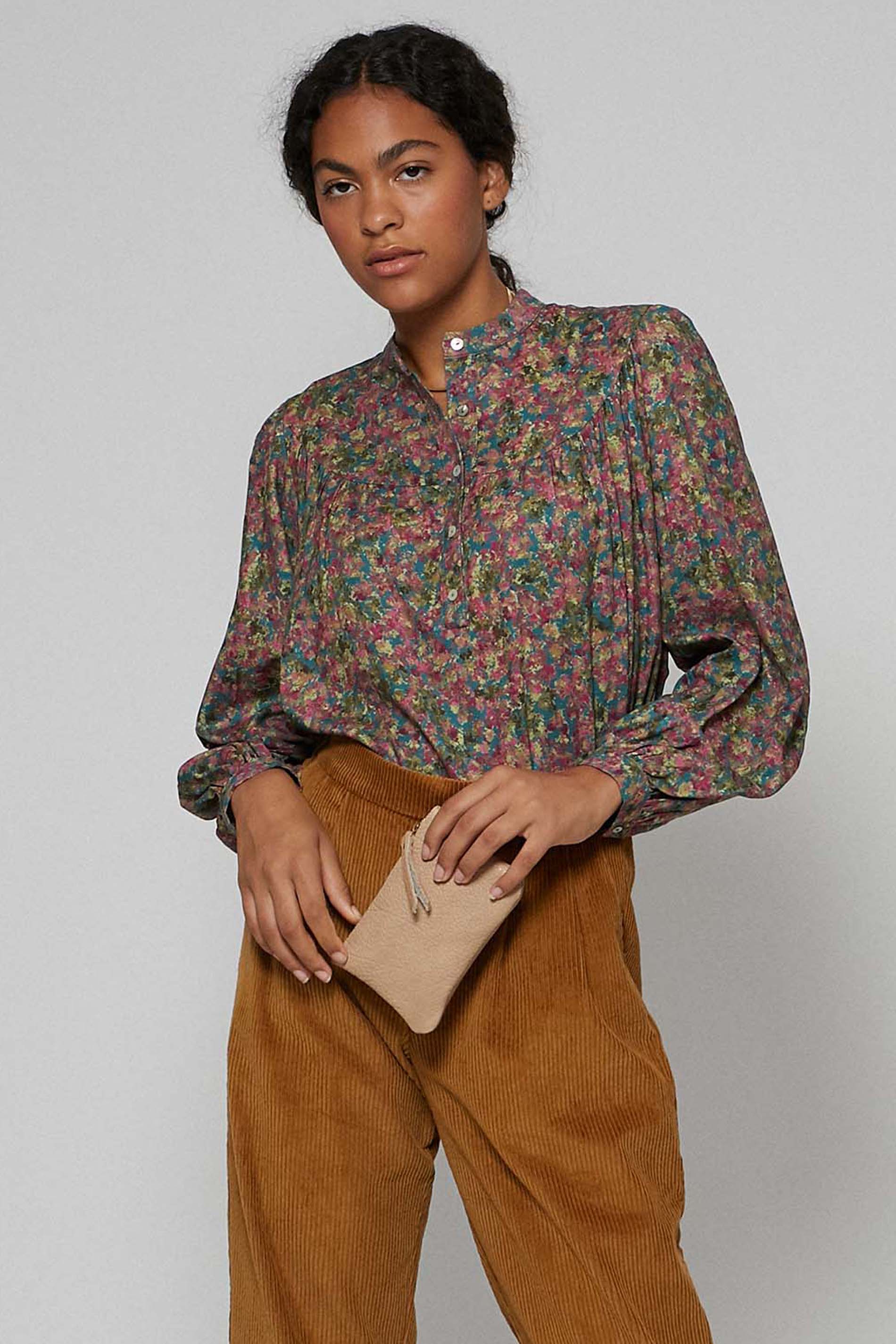Cartera piel camel