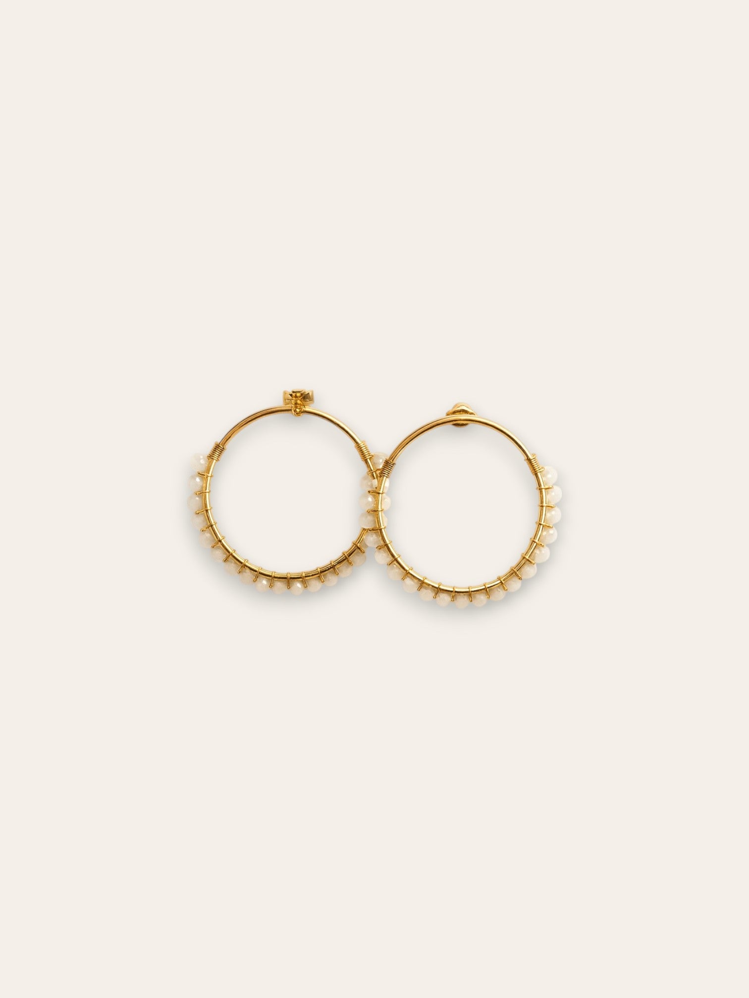 Pendientes PALMA blanco