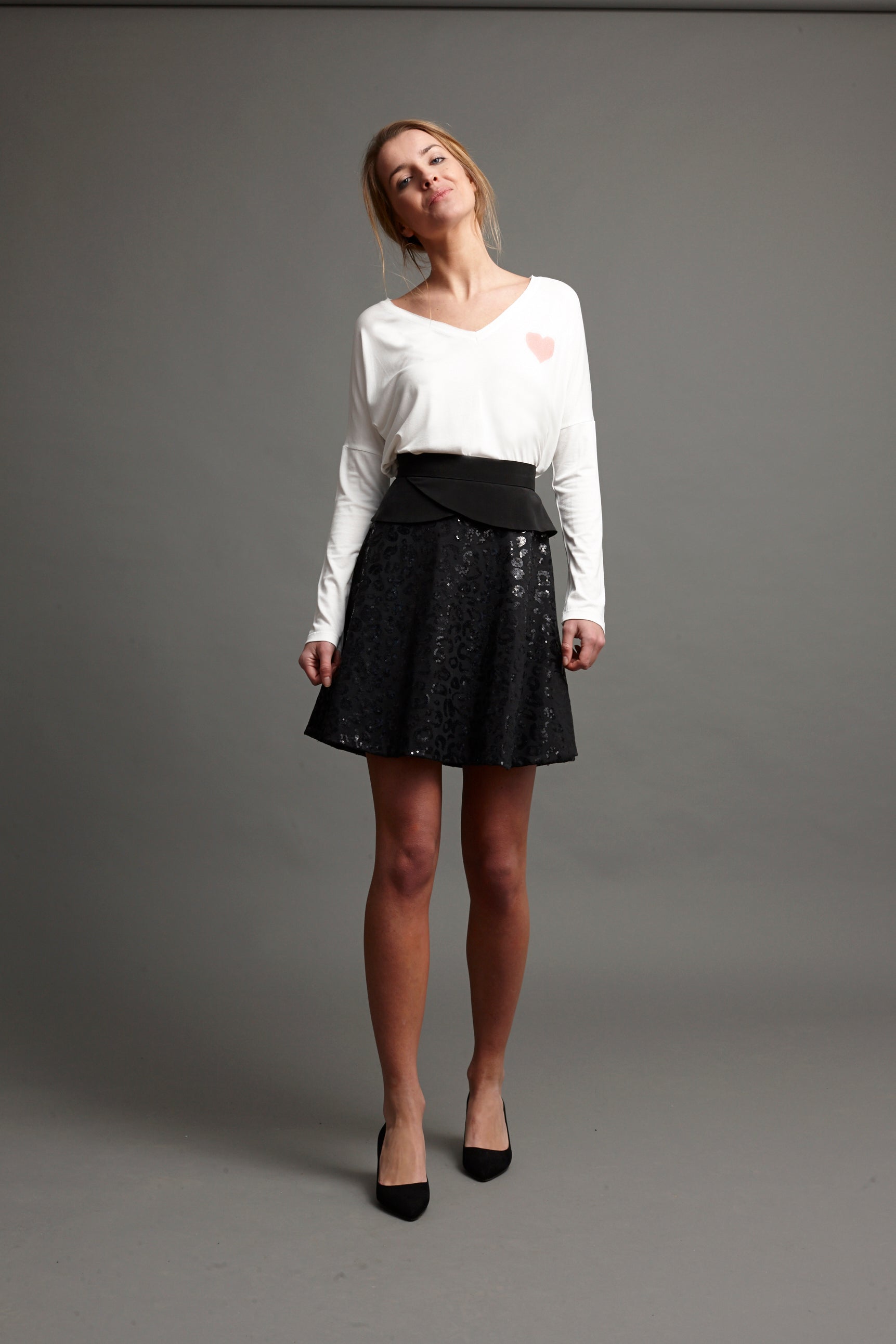 Camiseta blanca corazón today is yours