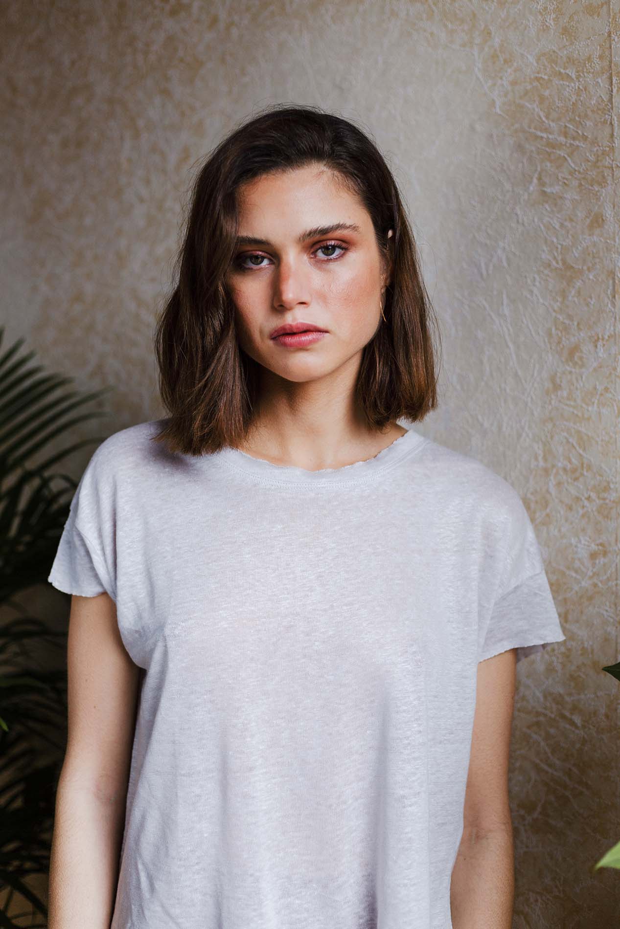 T-shirt MENFIS en lin gris