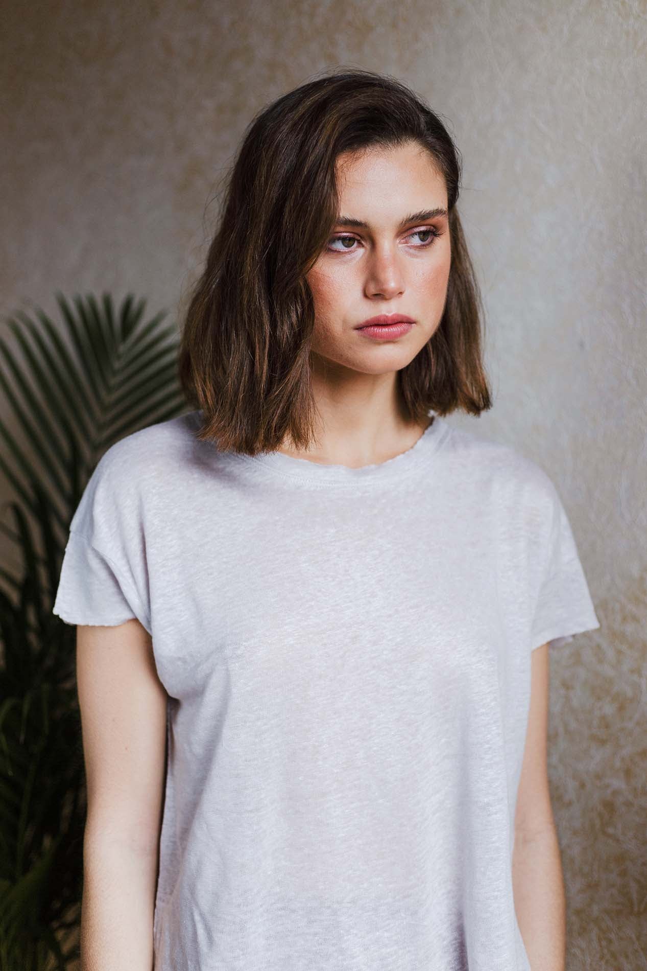 T-shirt MENFIS en lin gris