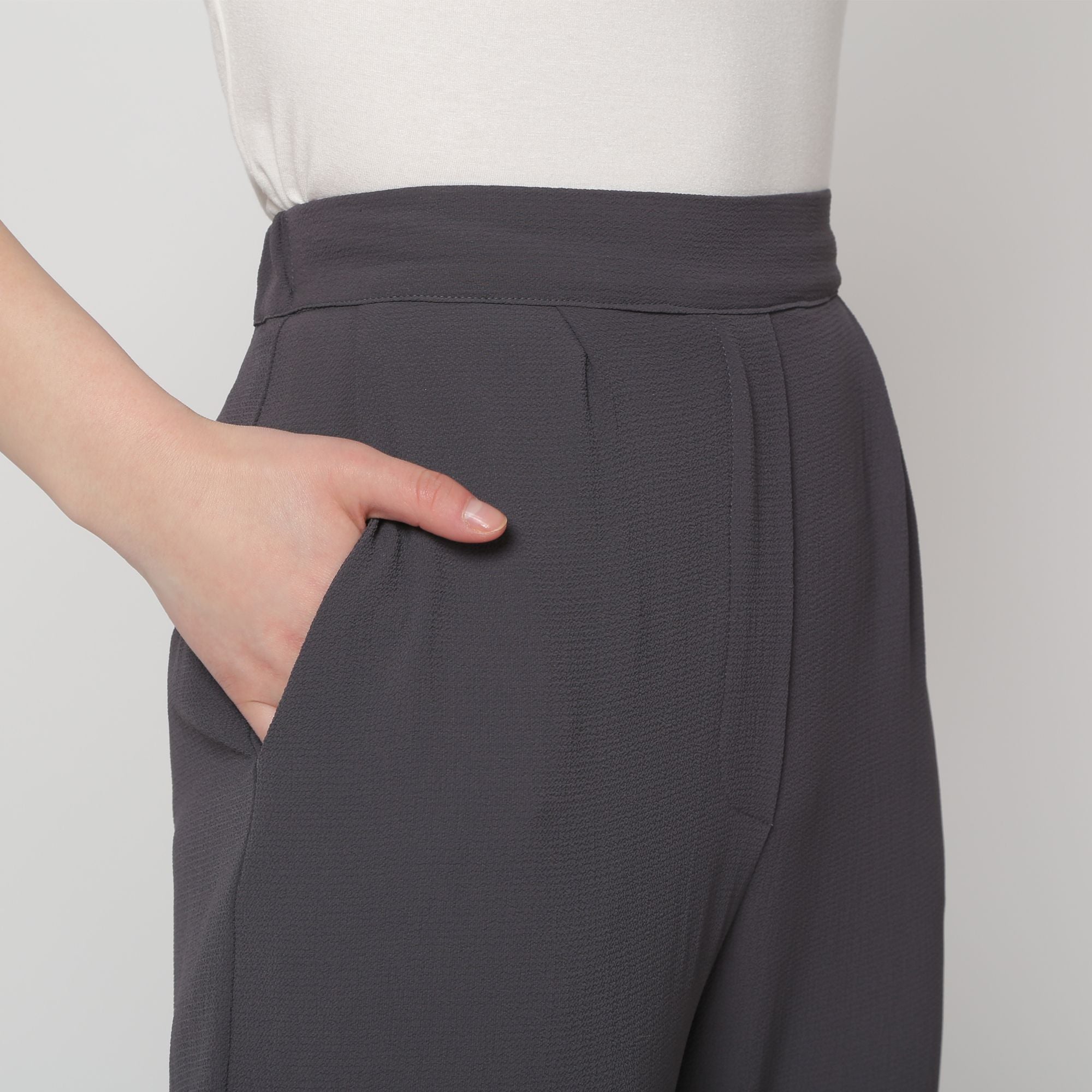 Pantalón recto GRIS MARENGO