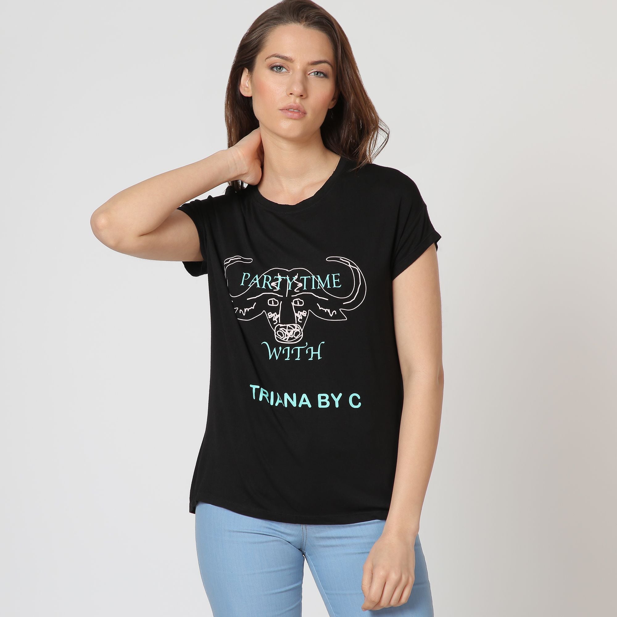 Camiseta party time negra