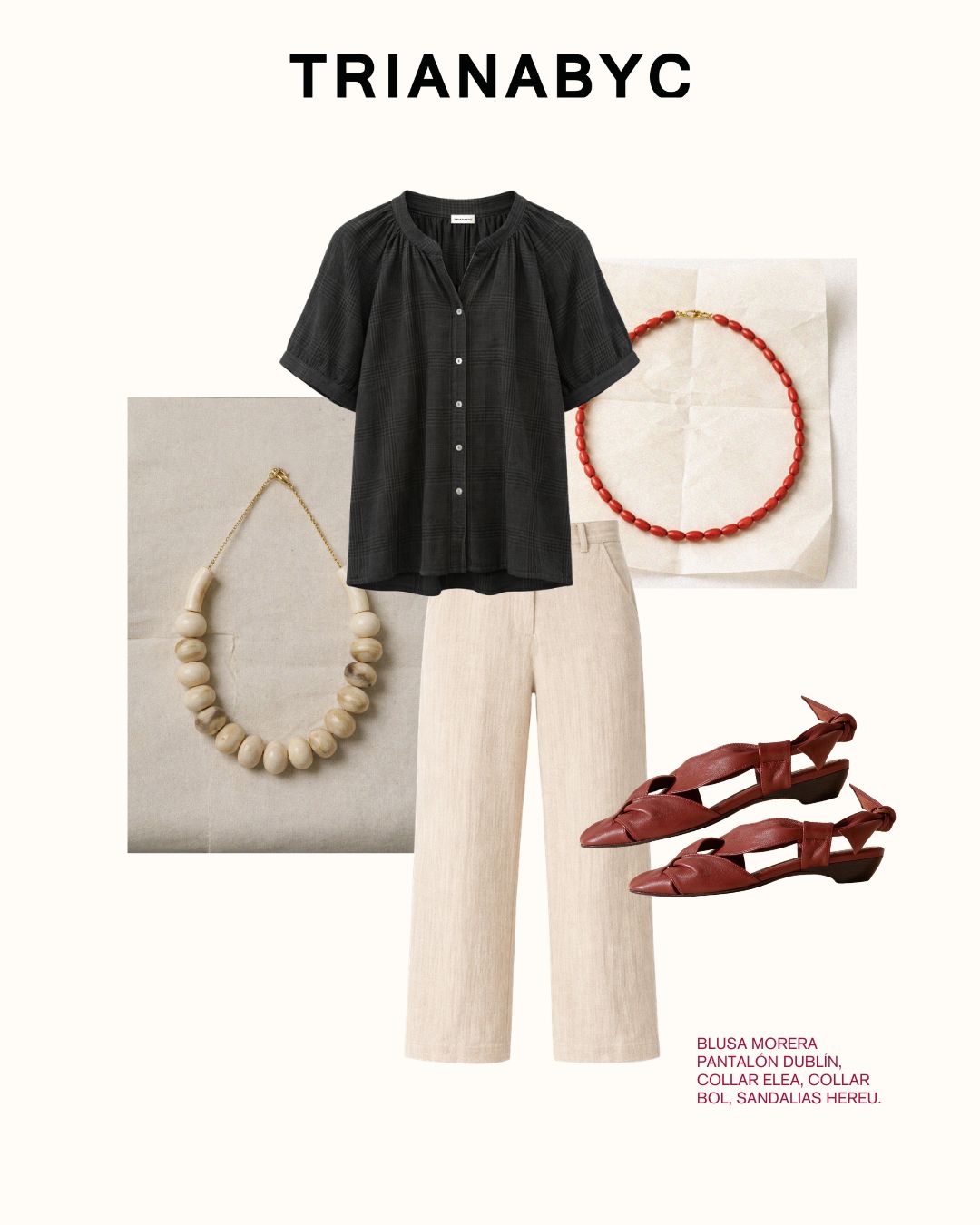 Blusa morera cuadros algodón orgánico