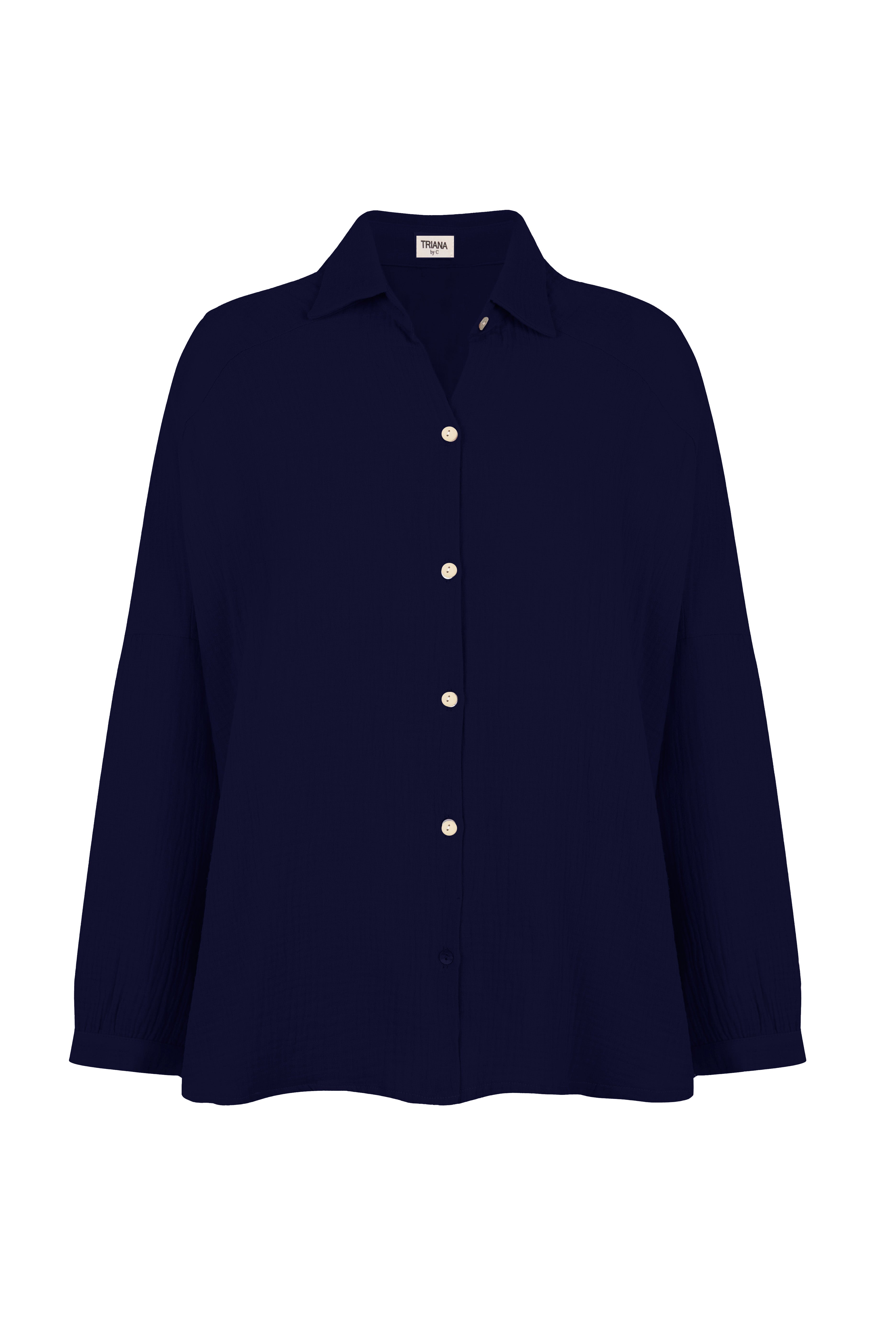 Blusa STAR algodón orgánico navy