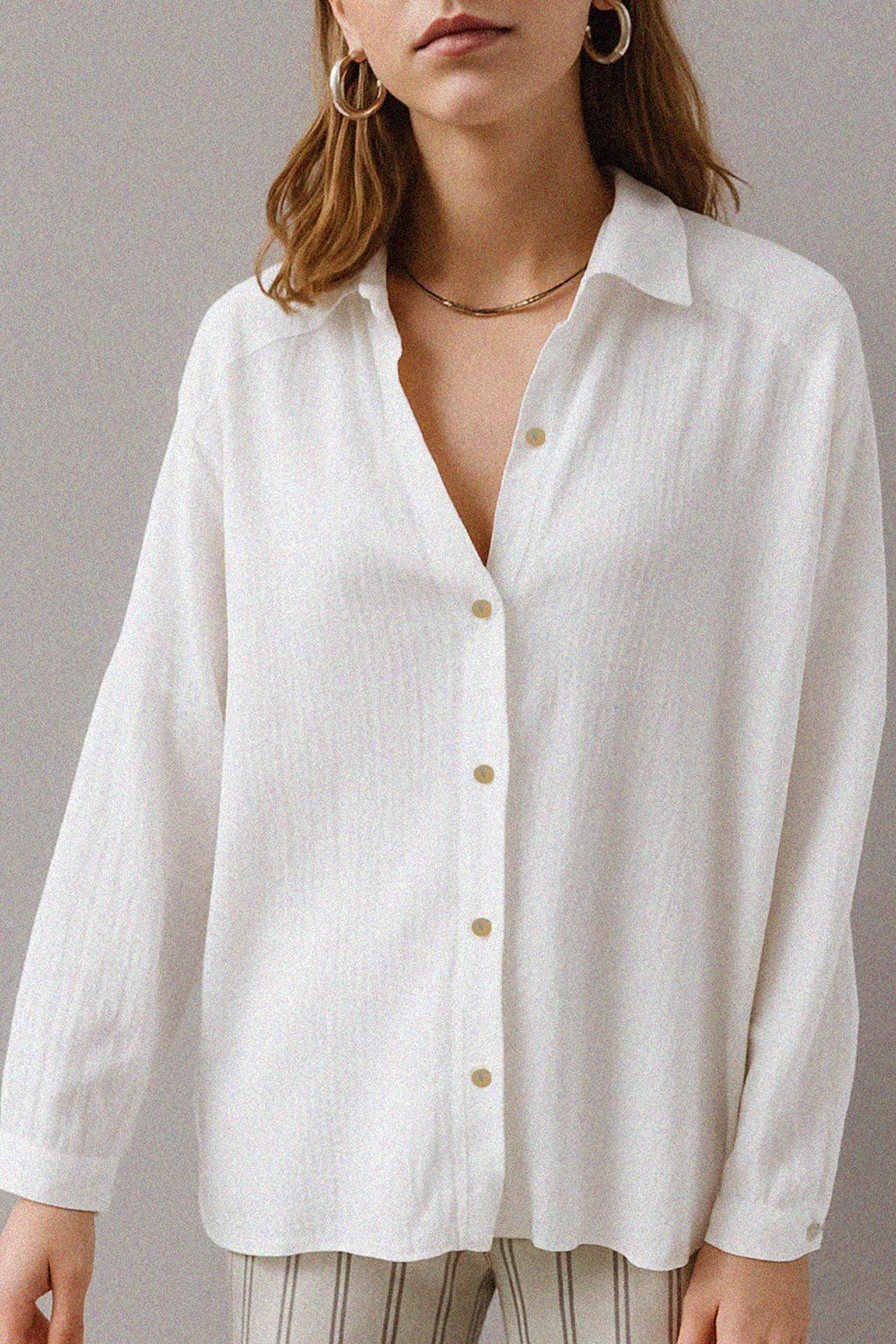 Blusa STAR algodón orgánico blanco