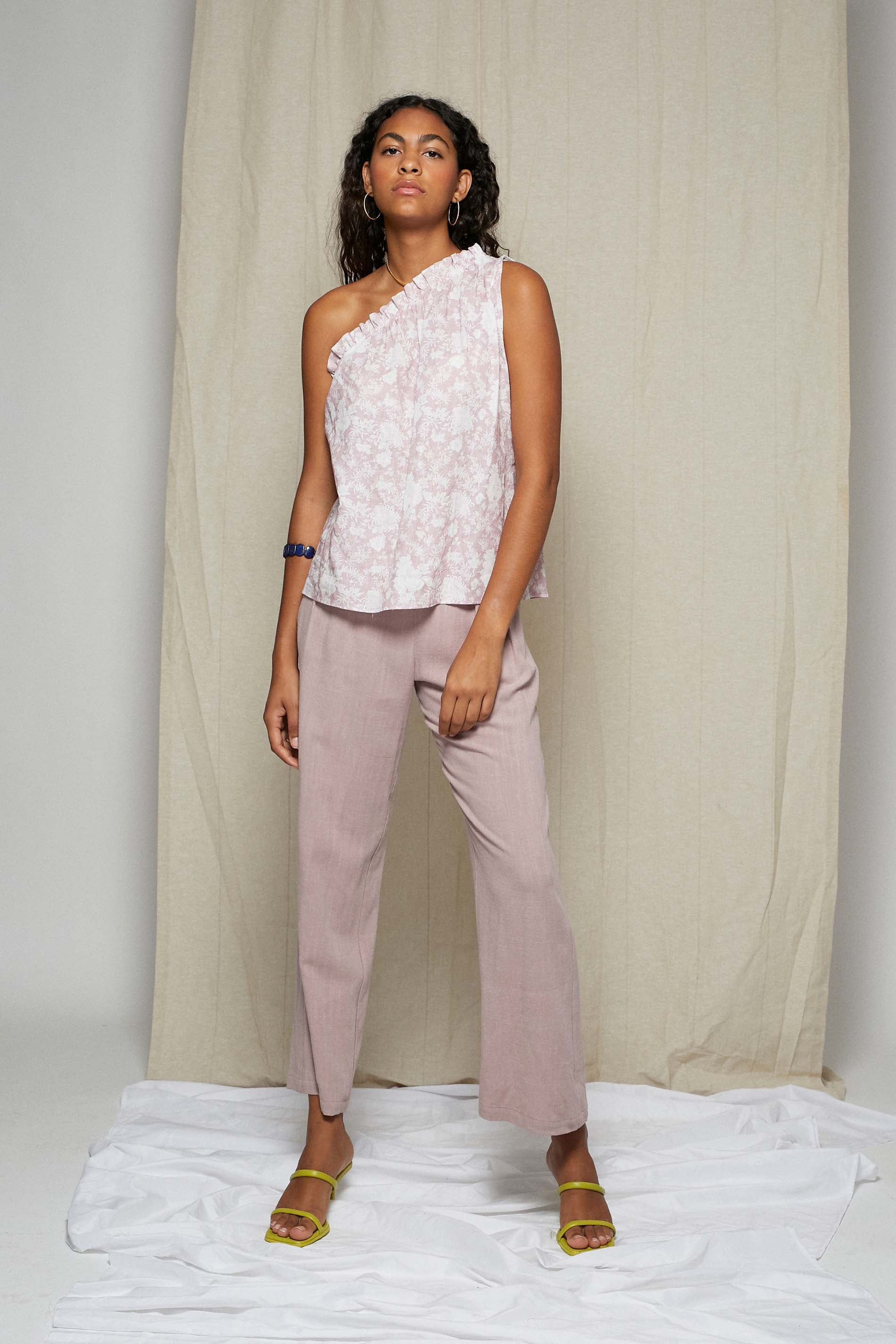 Blusa argos LINO ROSA