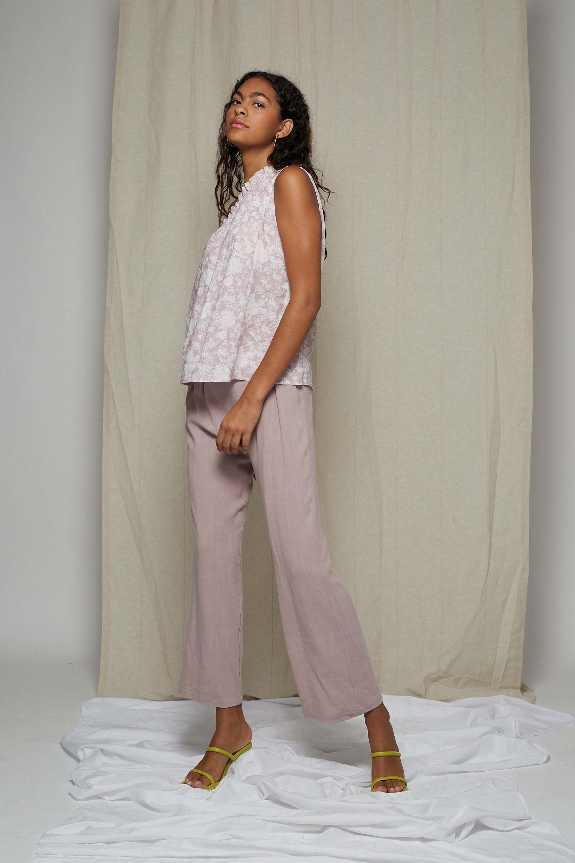 Blusa argos LINO ROSA