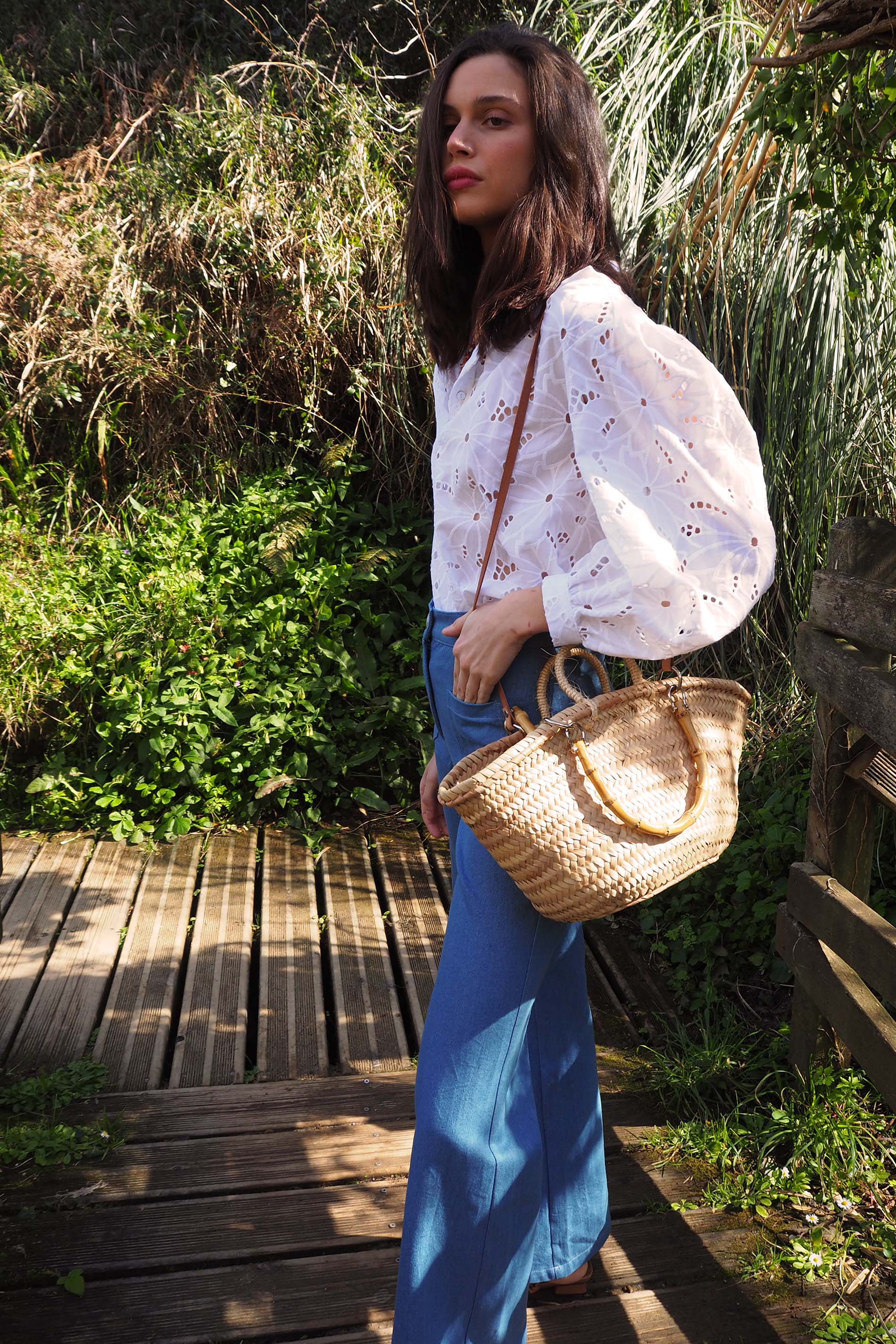 Blusa bordada blanca OTTA