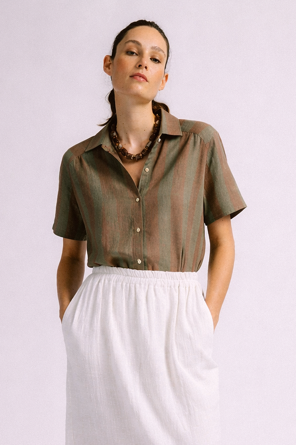 Blusa luna raya tierra y verde