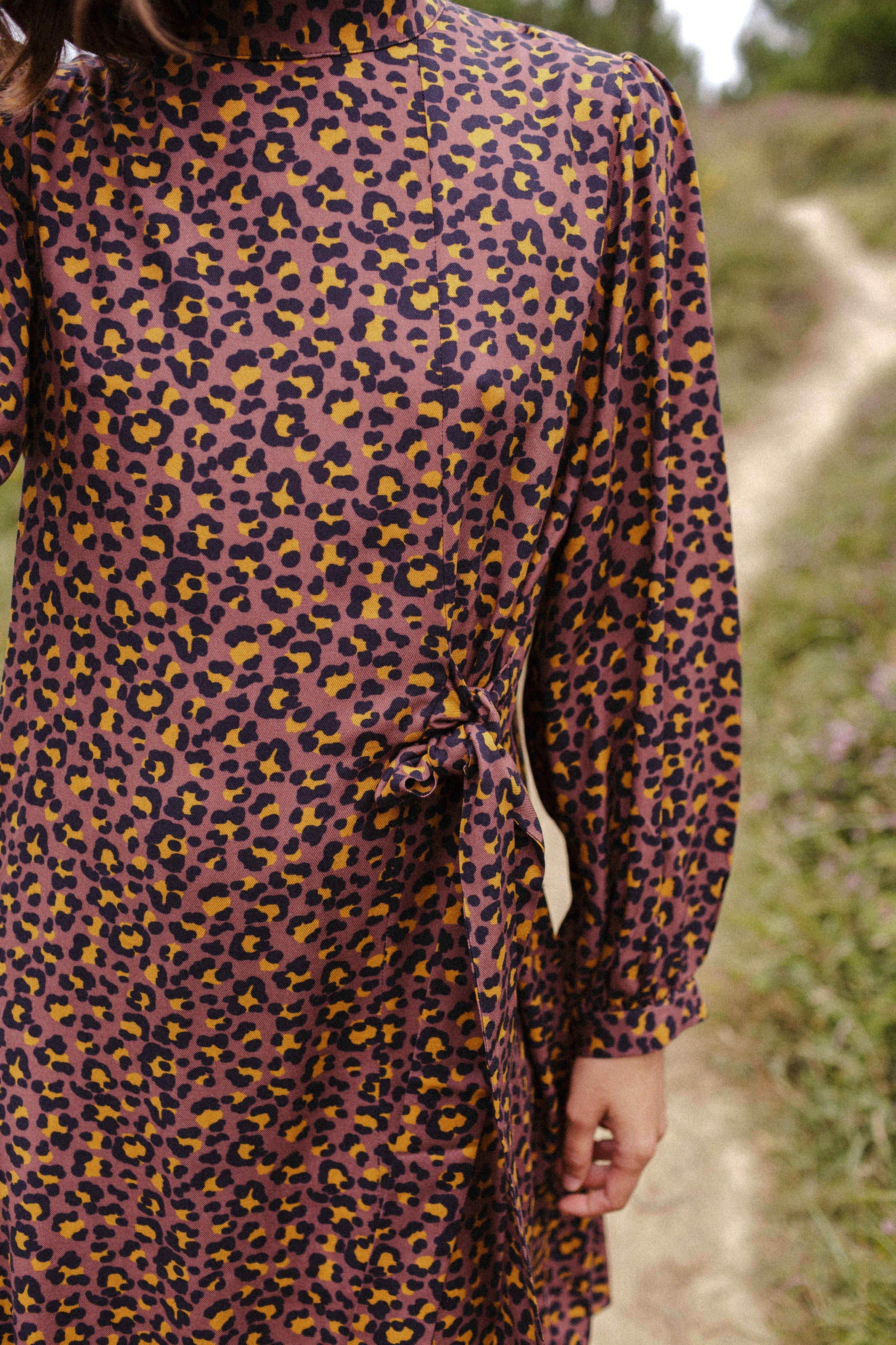 Vestido LAVAL ANIMAL PRINT chocolate