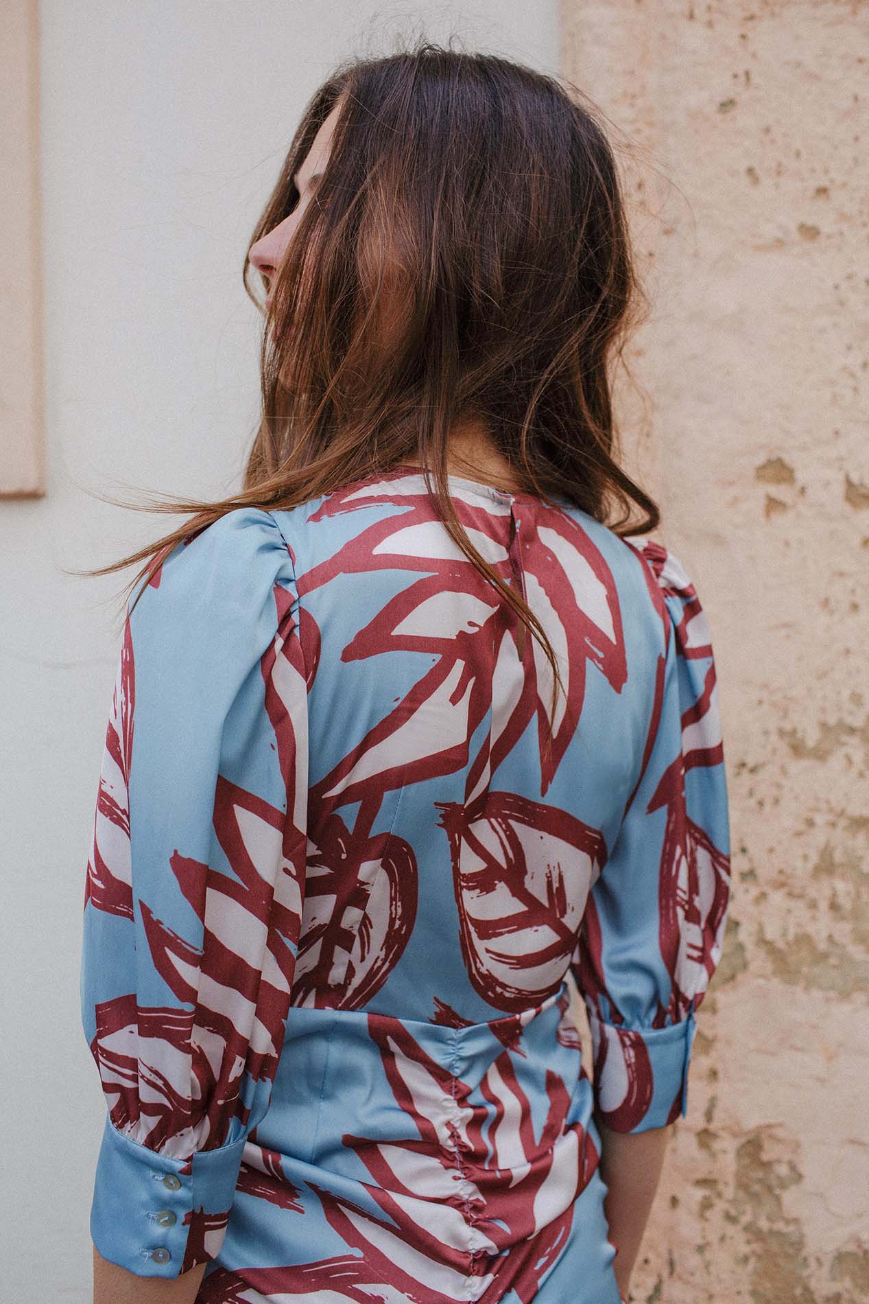 TROPICANA palm tree dress