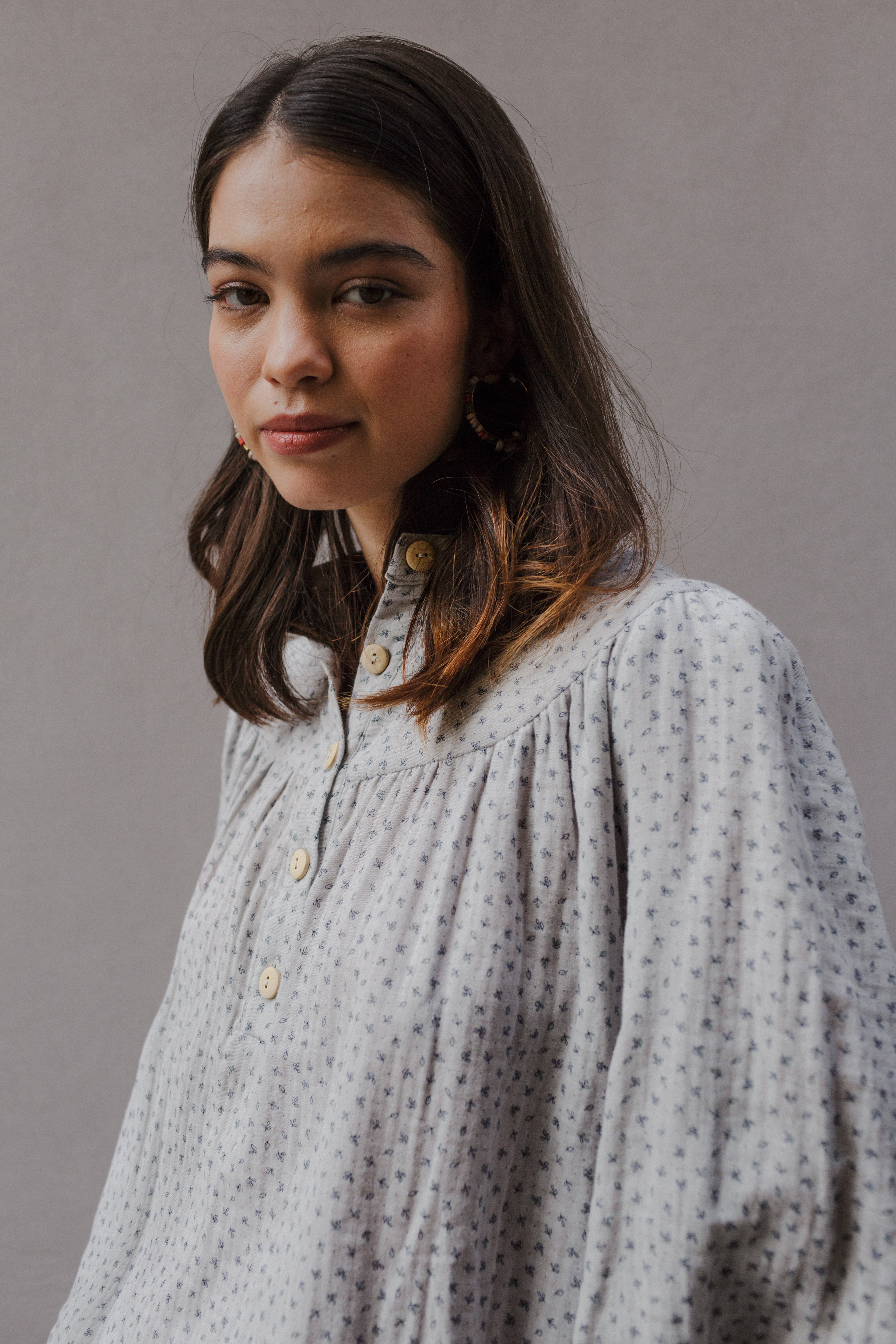 Blusa CENIA ORGANIC AZUL