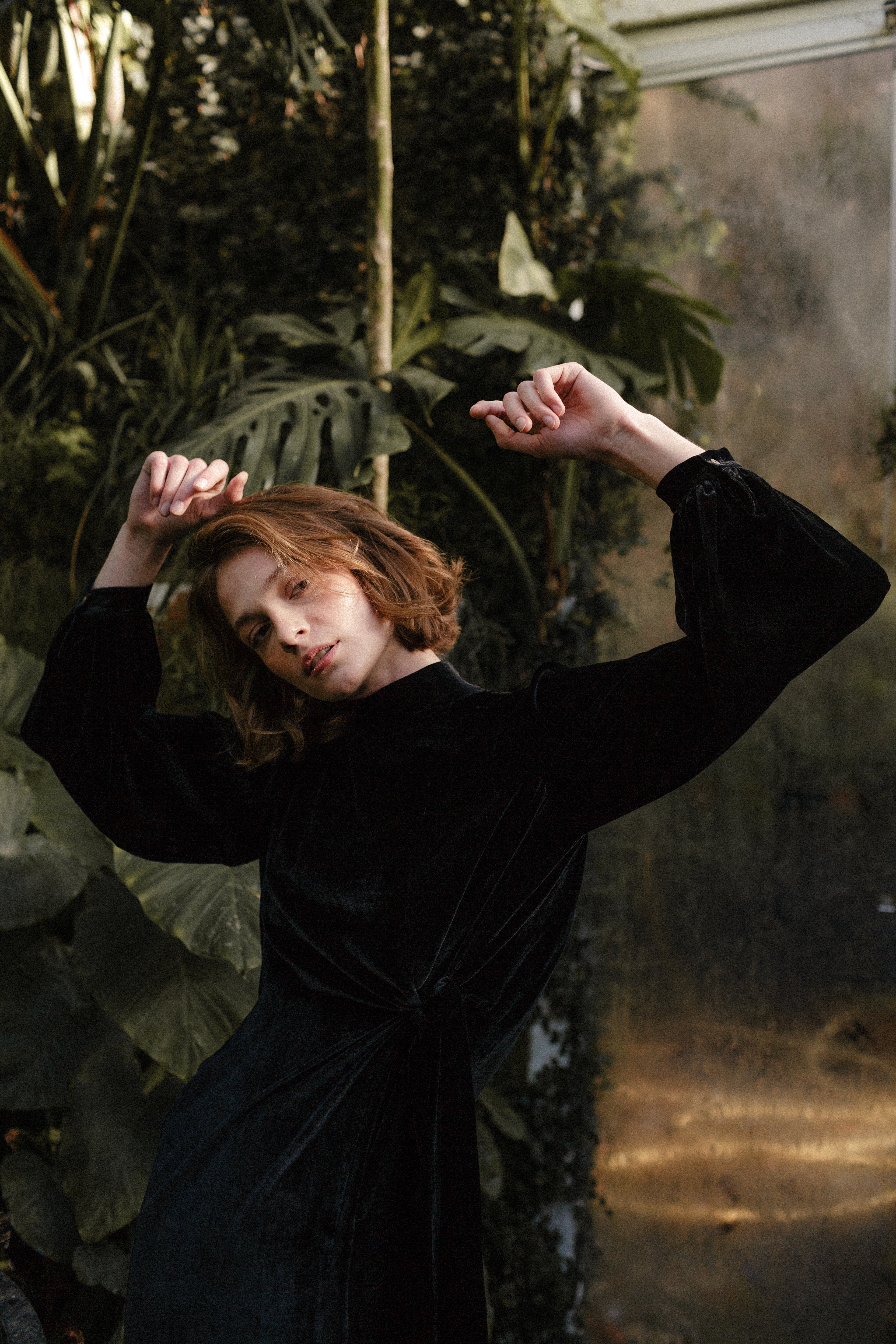 Vestido LAVAL terciopelo seda negro