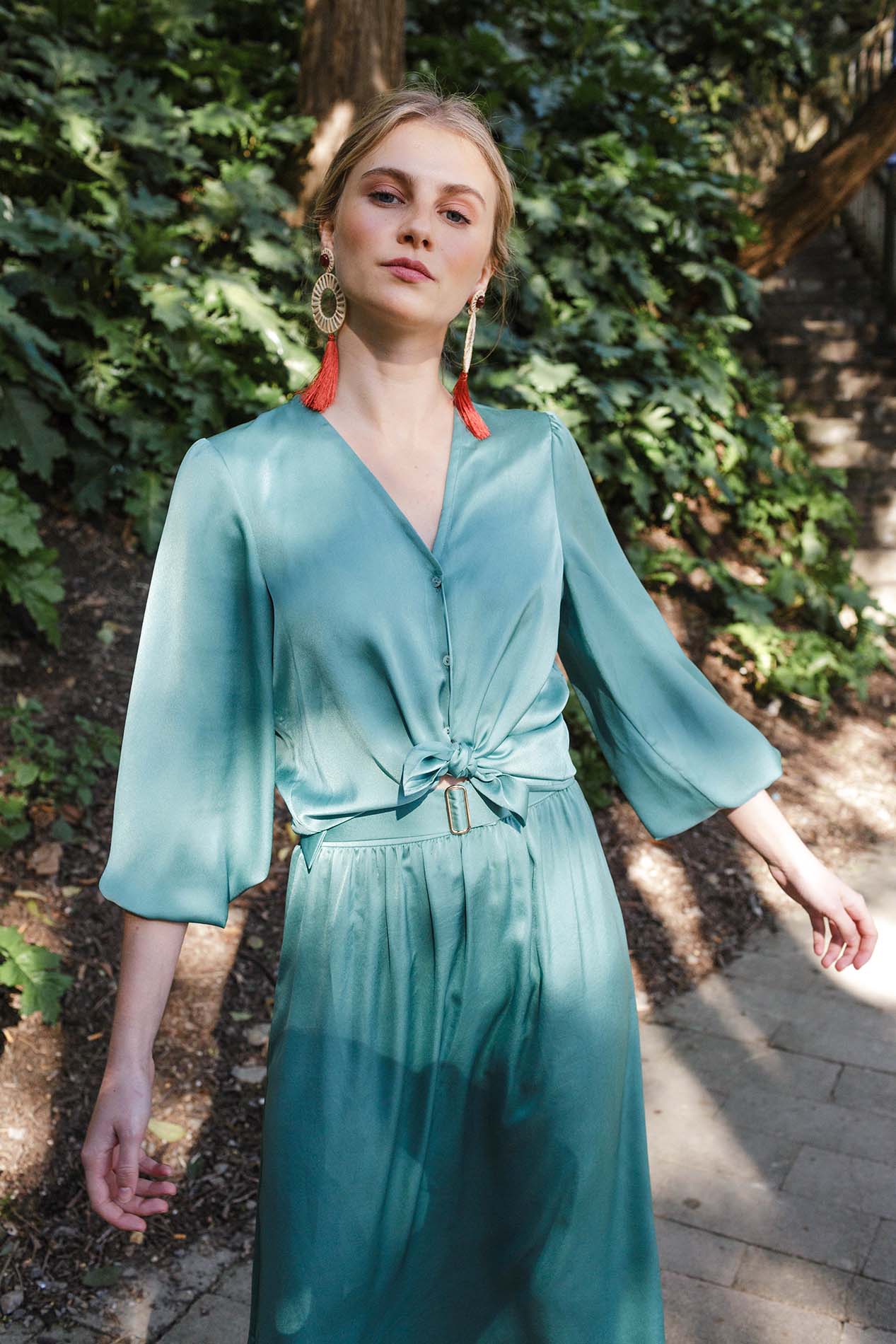 Green WALNUT blouse