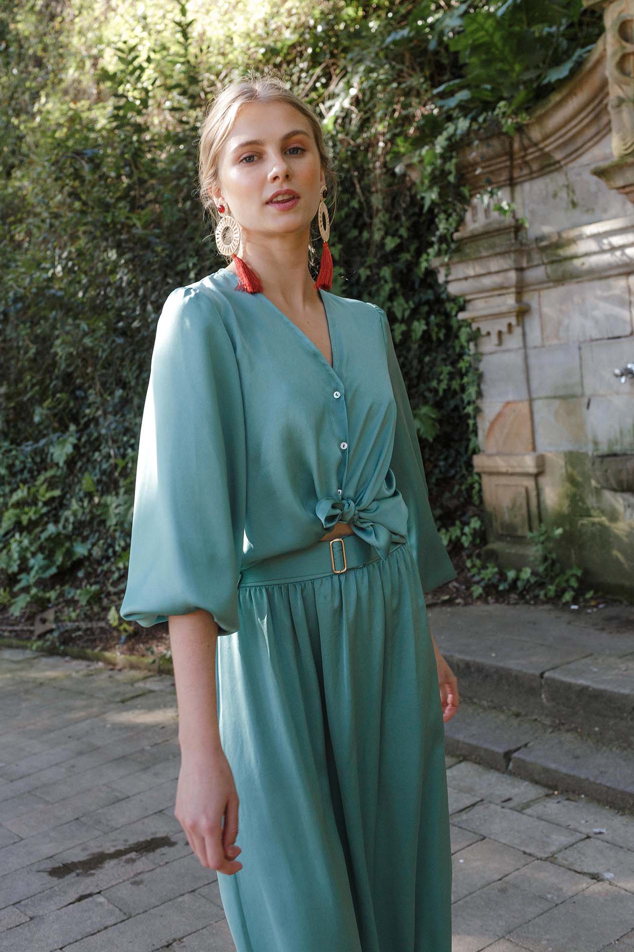 Green WALNUT blouse