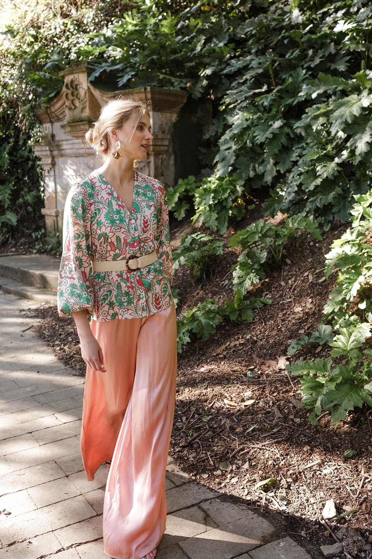 Blouse WALNUT print pink