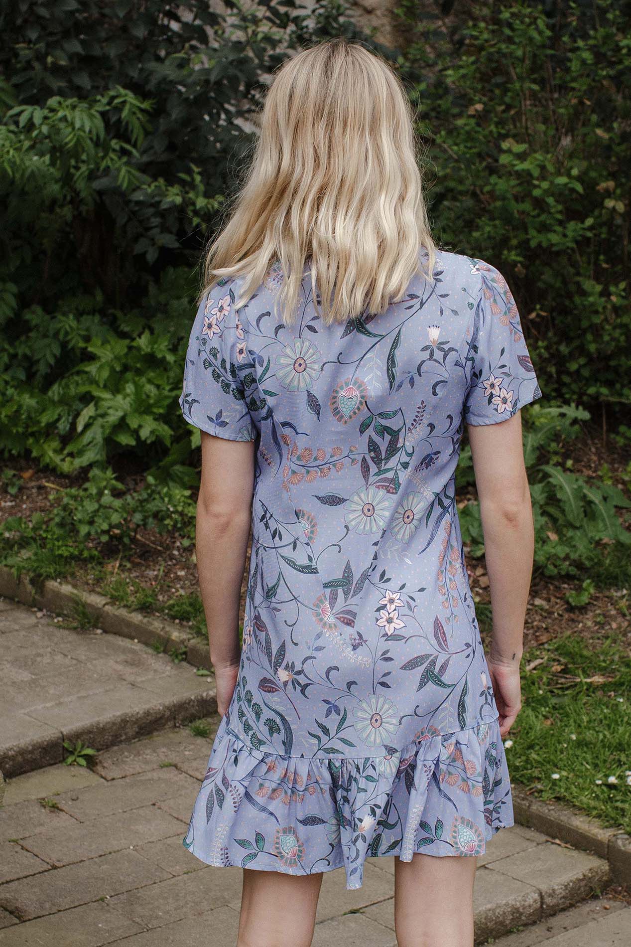 PALMA multiflower blue dress