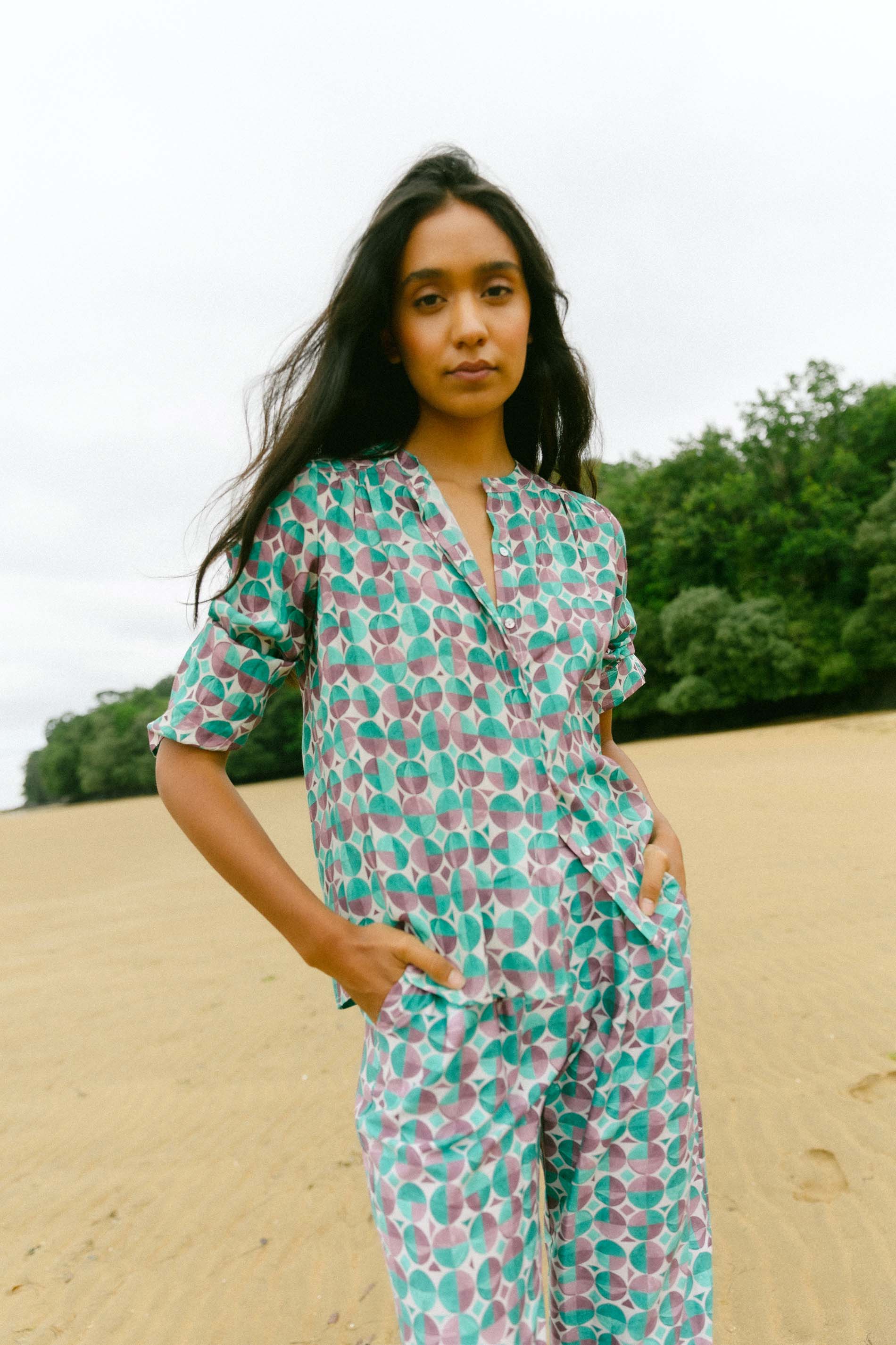 Blusa melbourne geométrica