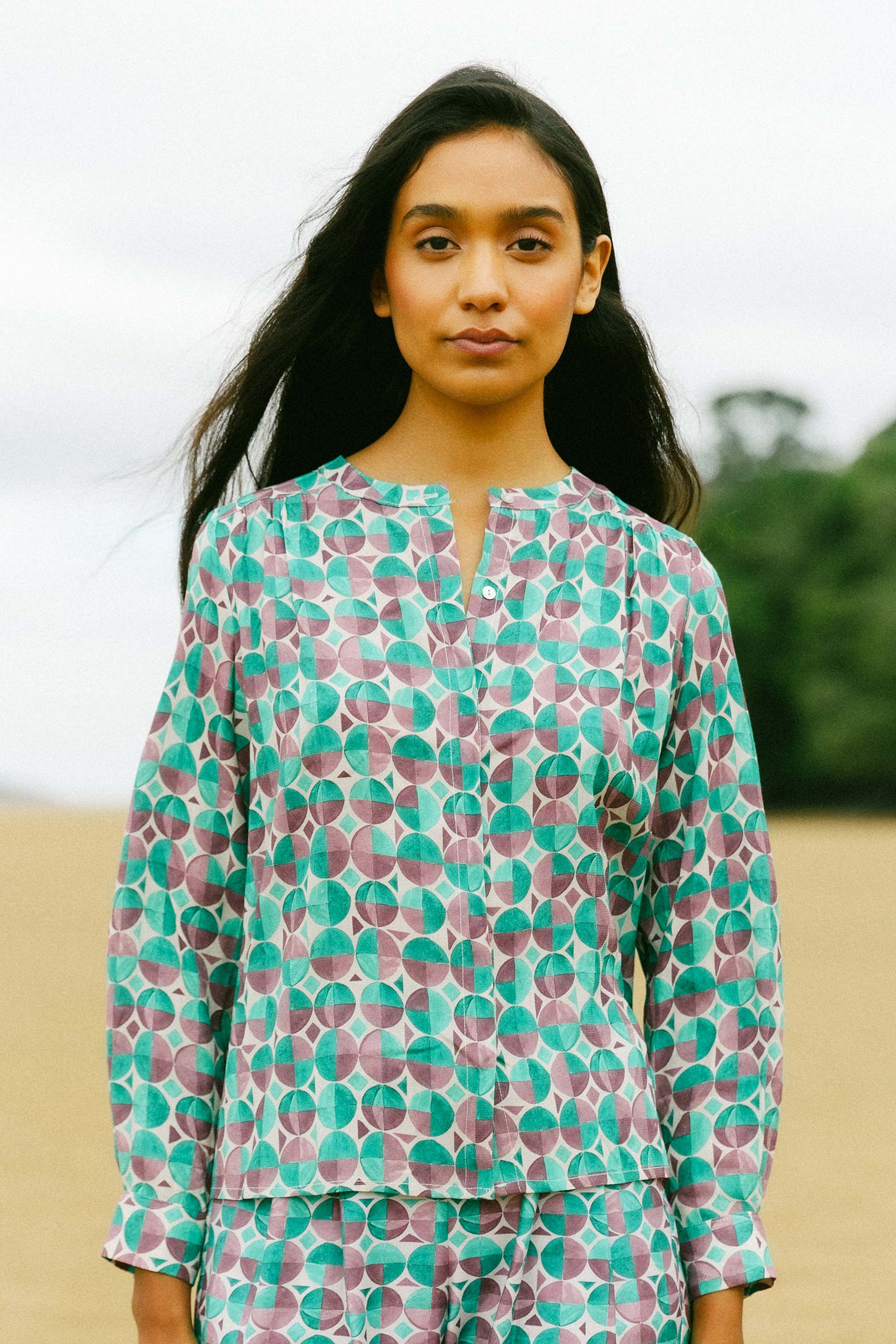 Blusa melbourne geométrica