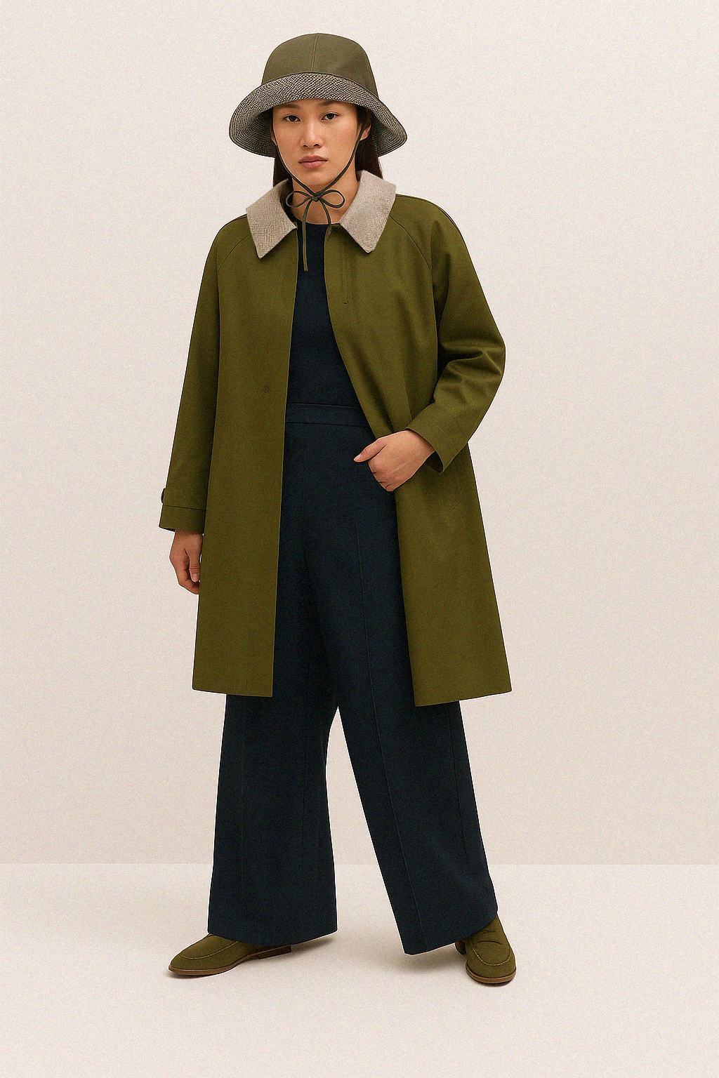 Gorro barry de lluvia kaki