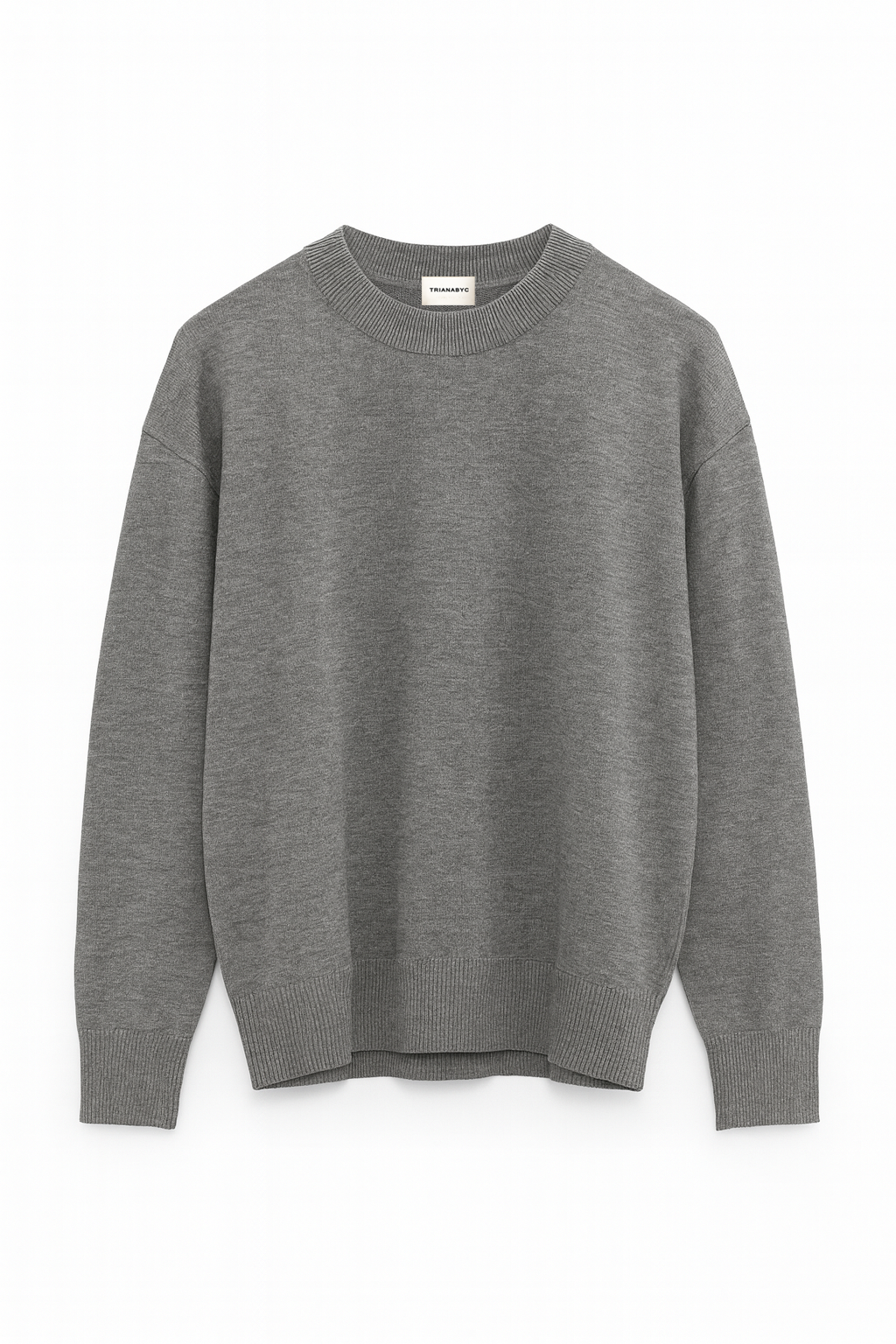 Jersey de punto fino LANA ELVAS GRIS.