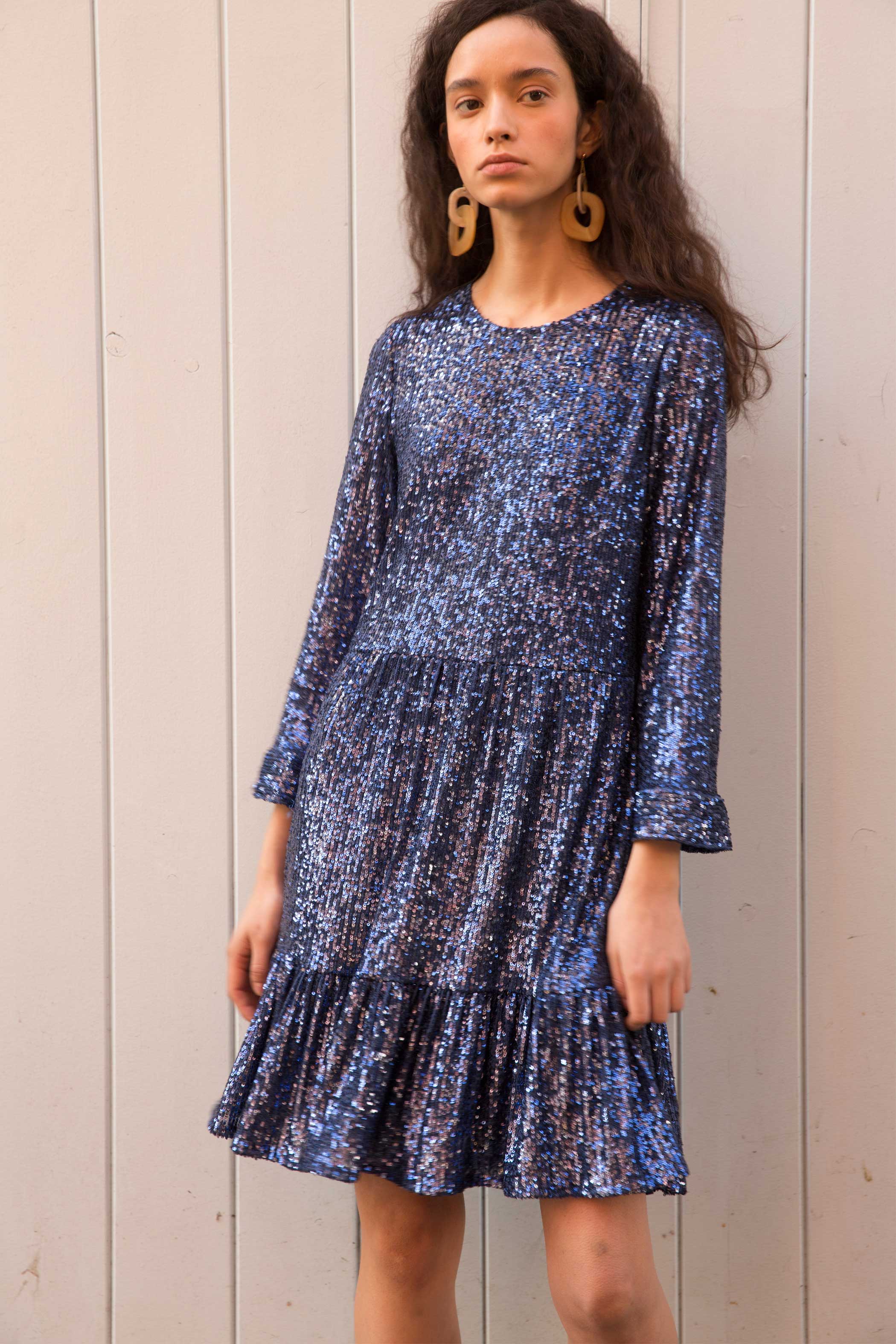 BLUE sequin dress