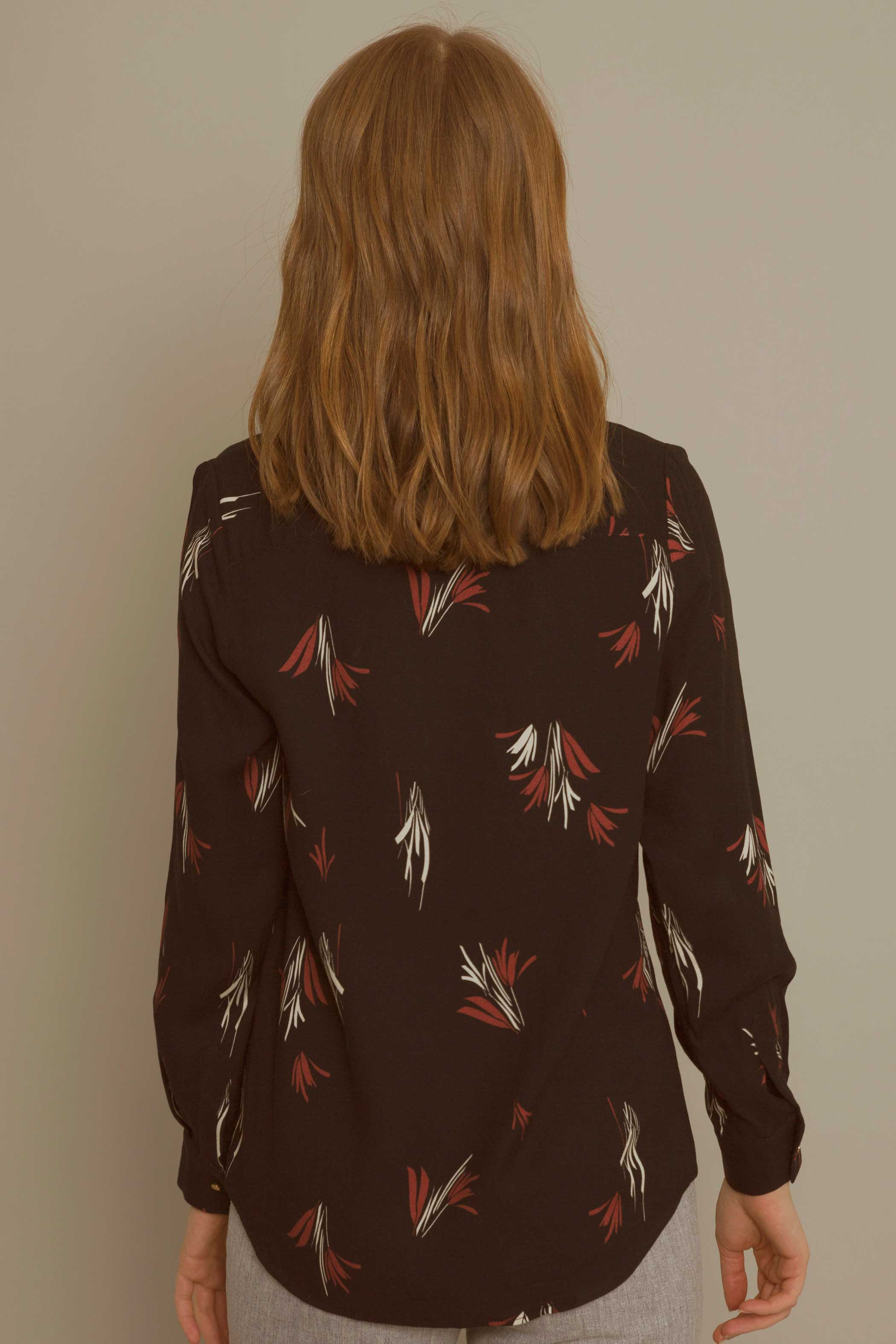 BLUSA CRUZADA PAPIRO NEGRO