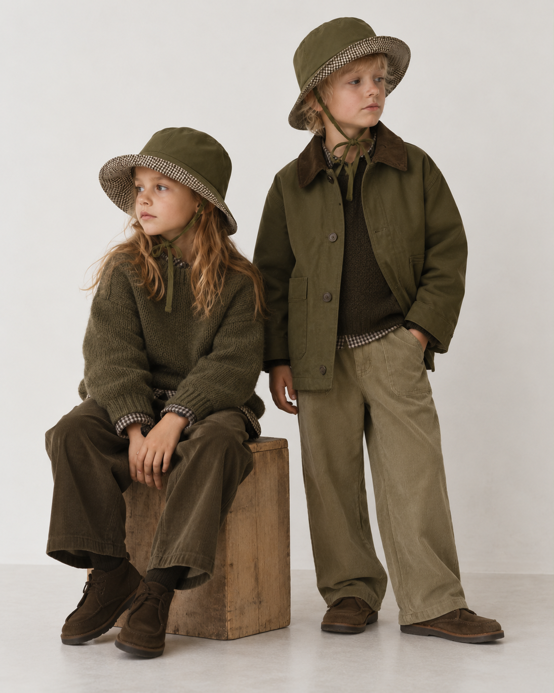 Gorro barbados KIDS de lluvia verde