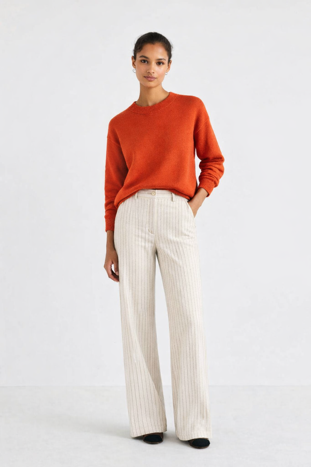 Jersey de punto fino Elvas terracota