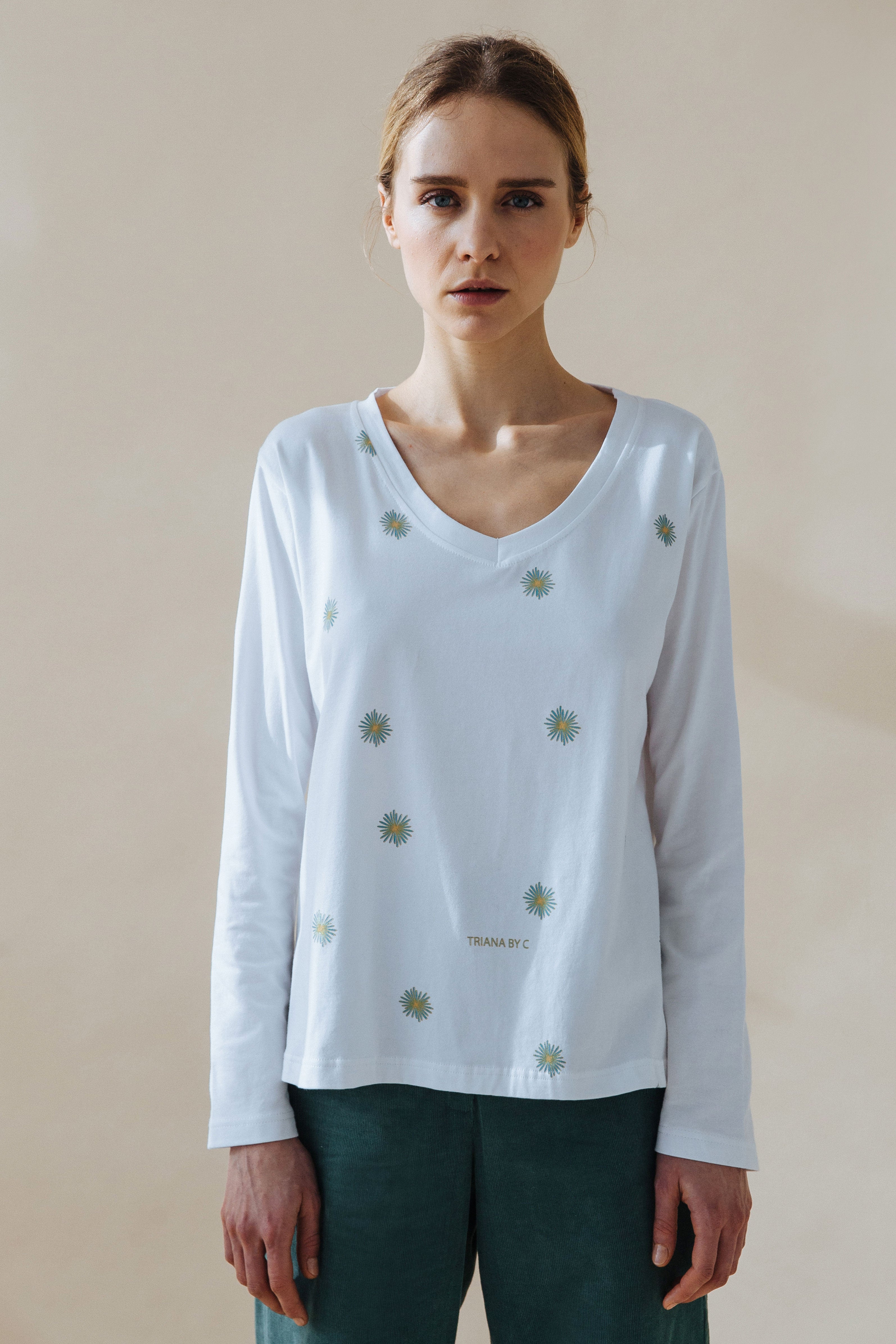 Camiseta BLANCA MARGARITAS