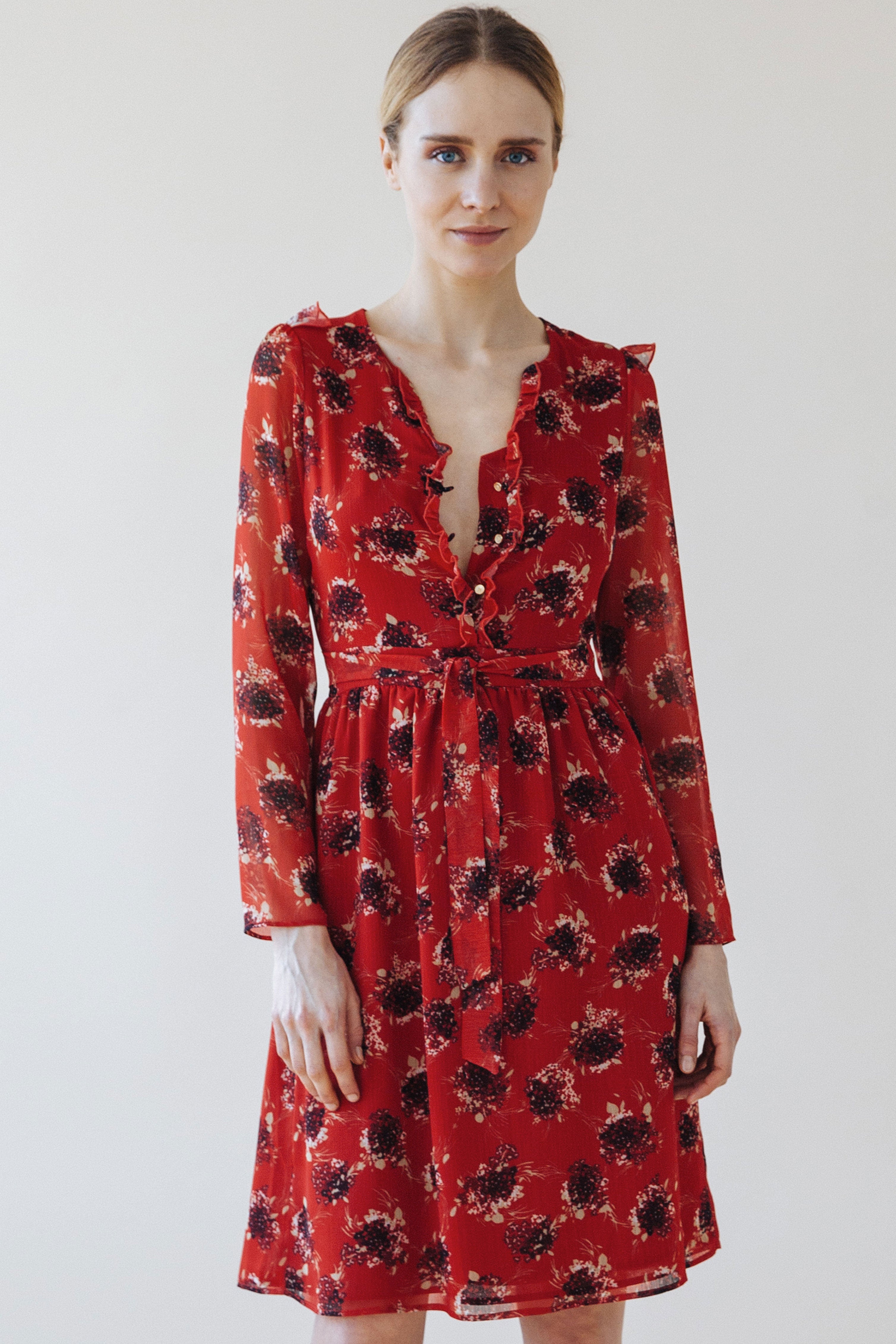 VESTIDO PRINT ROJO