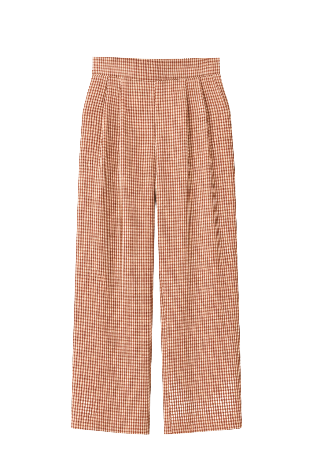 Pantalón millet vichy tierra