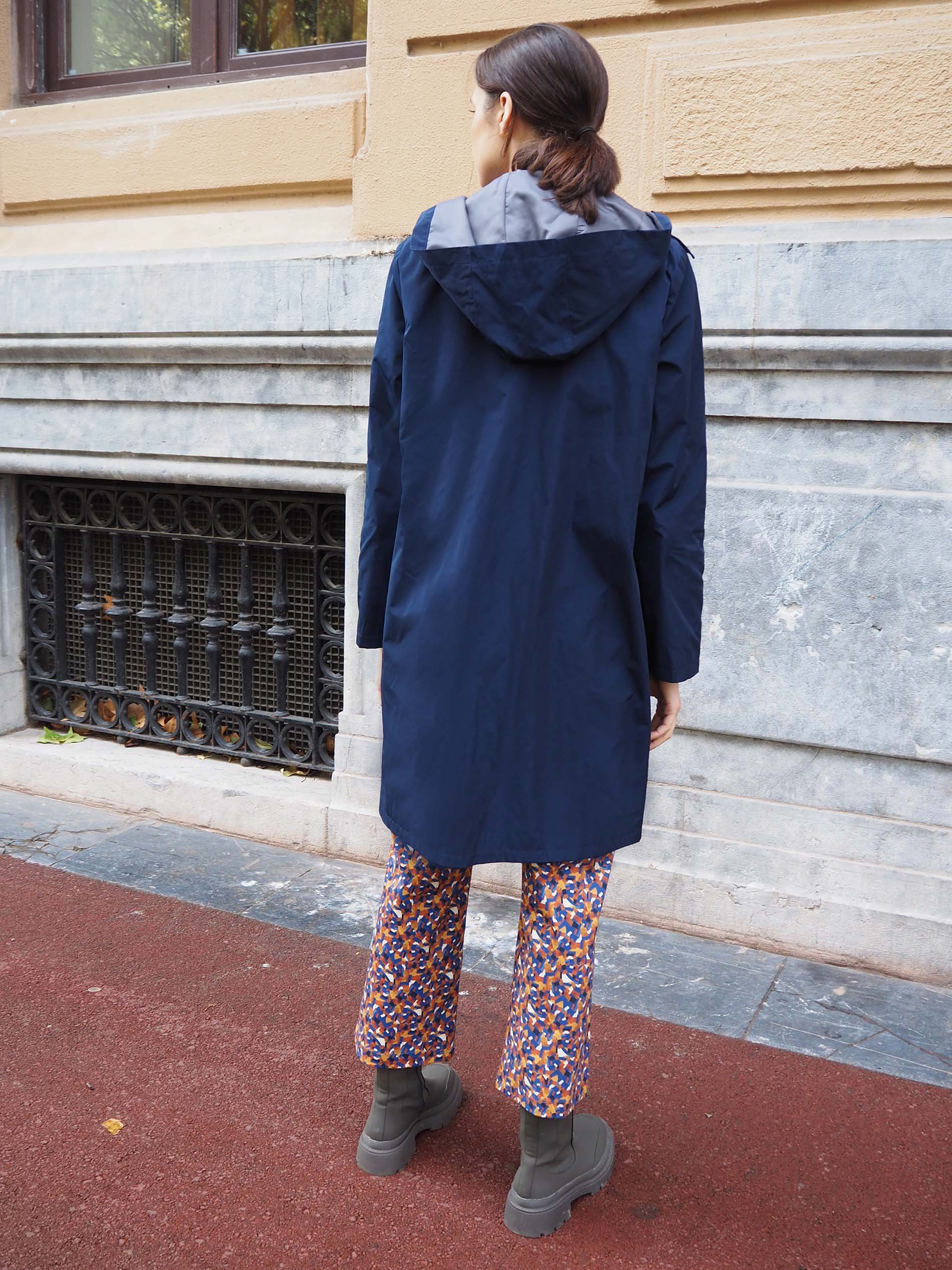 Gabardina RUSIA azul marino