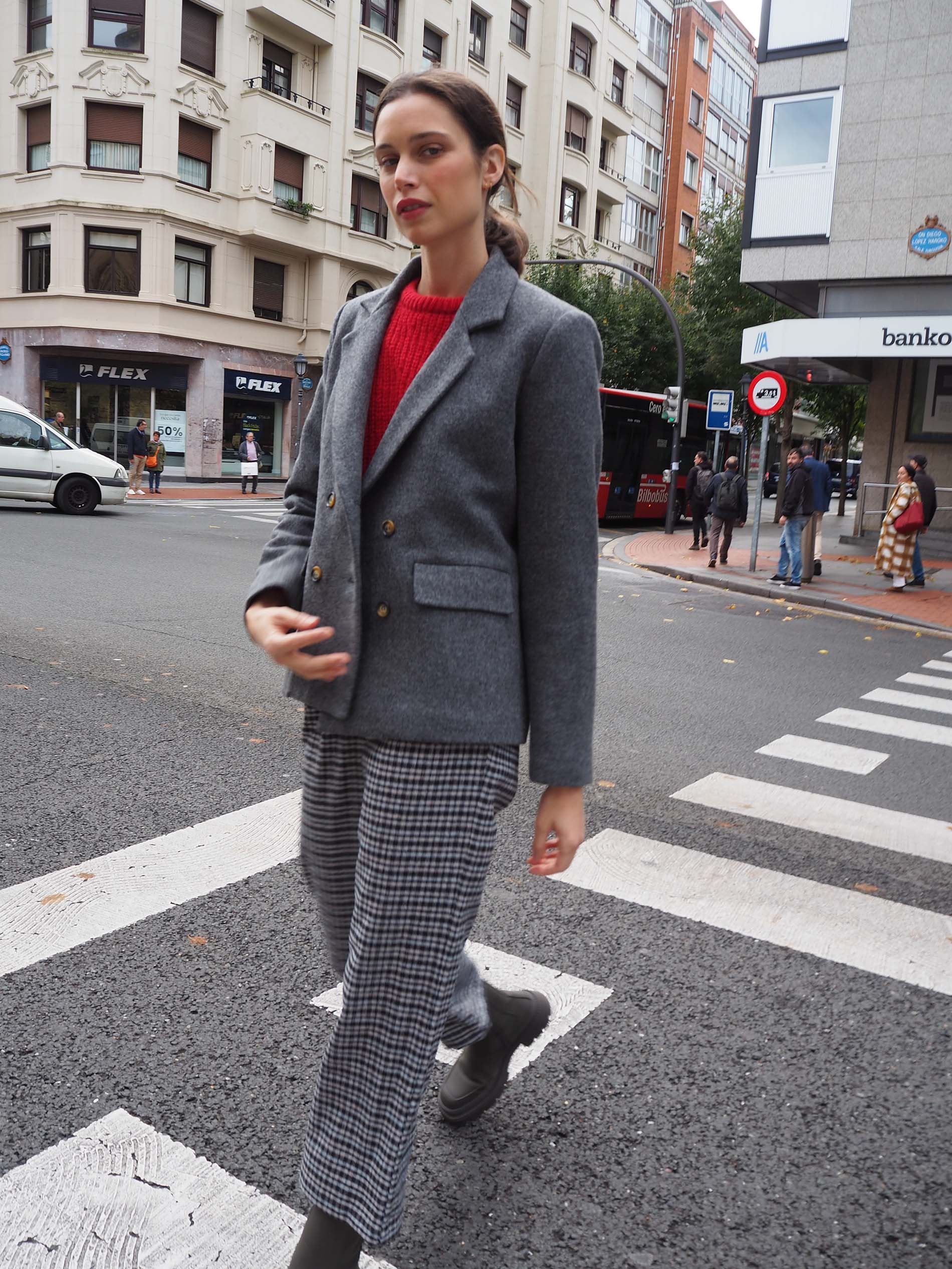 Chaquetón TURIN lana gris