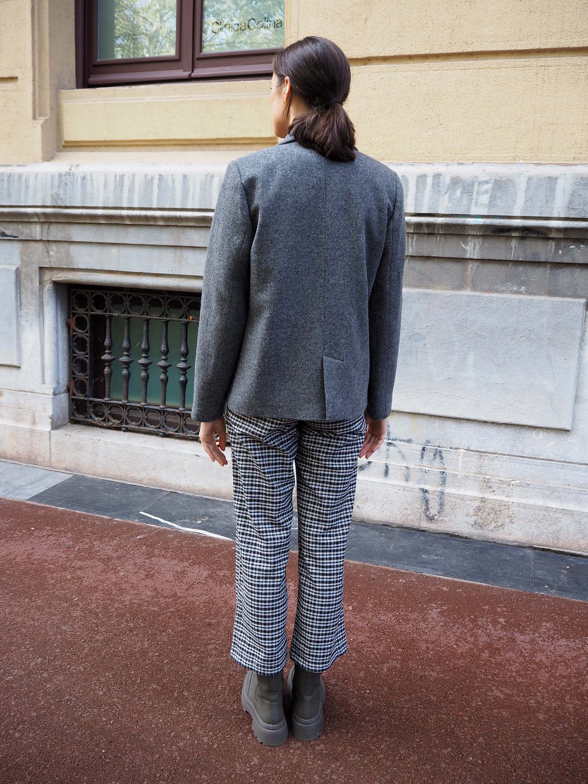 Chaquetón TURIN lana gris