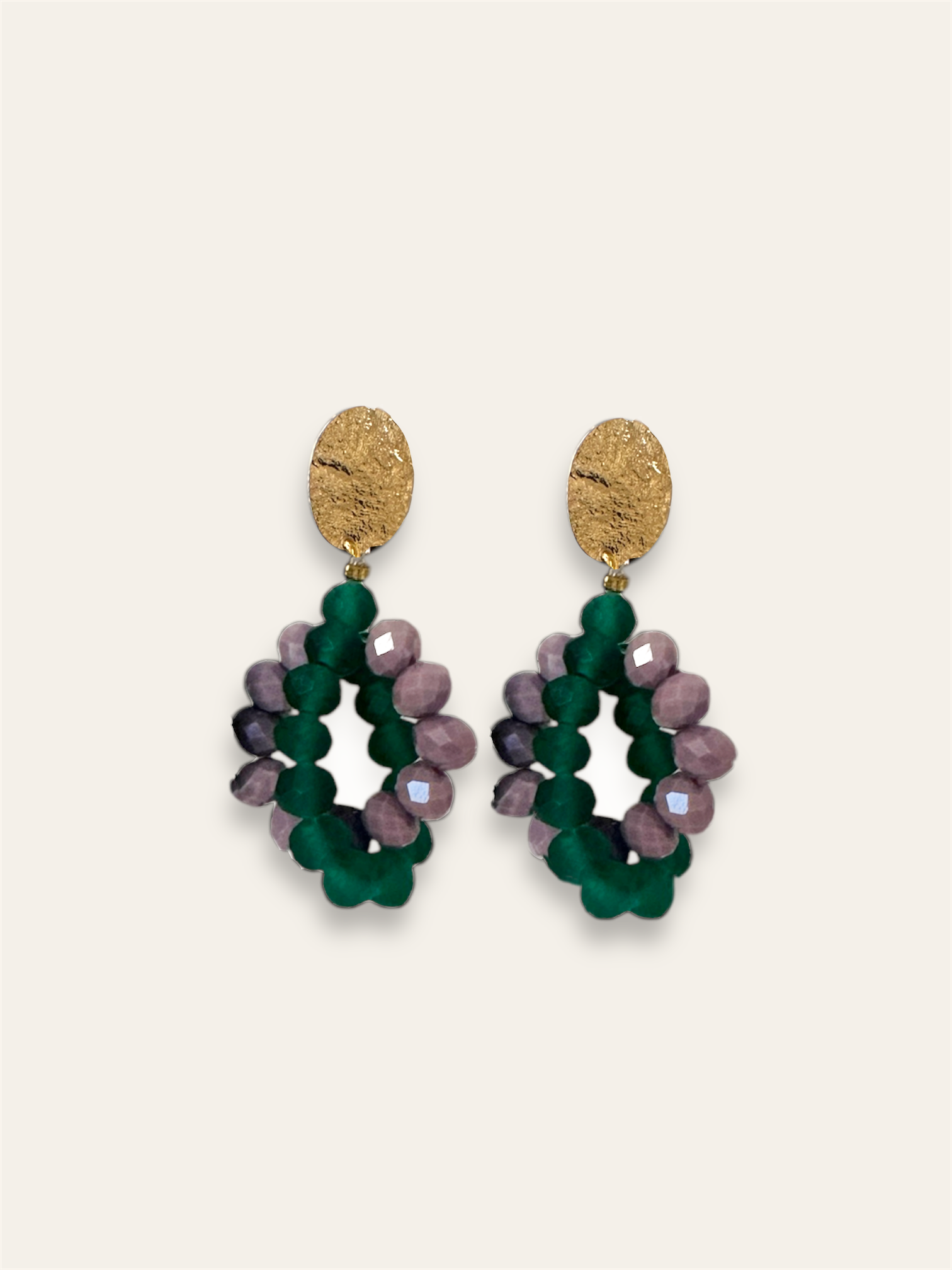 Pendientes BOSTON VERDE