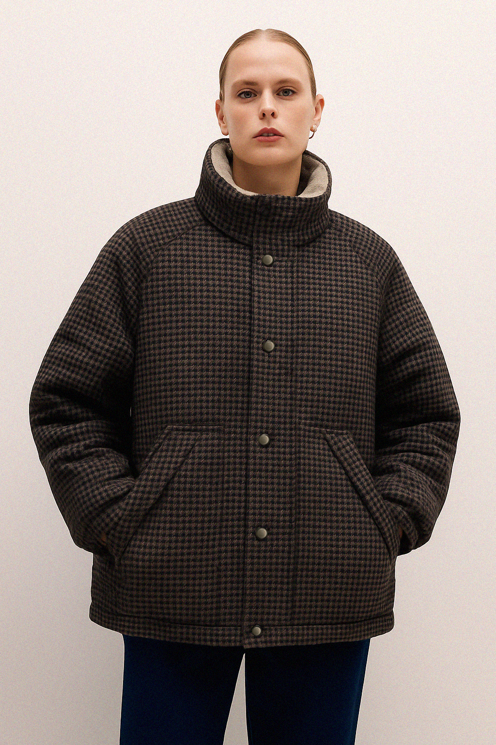 ABRIGO FUJI ACOLCHADO cuadros vichy