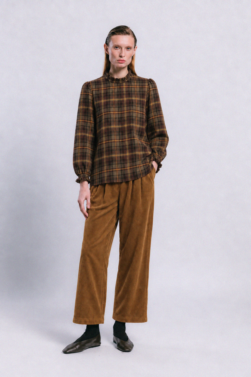 Blusa pori CUADROS