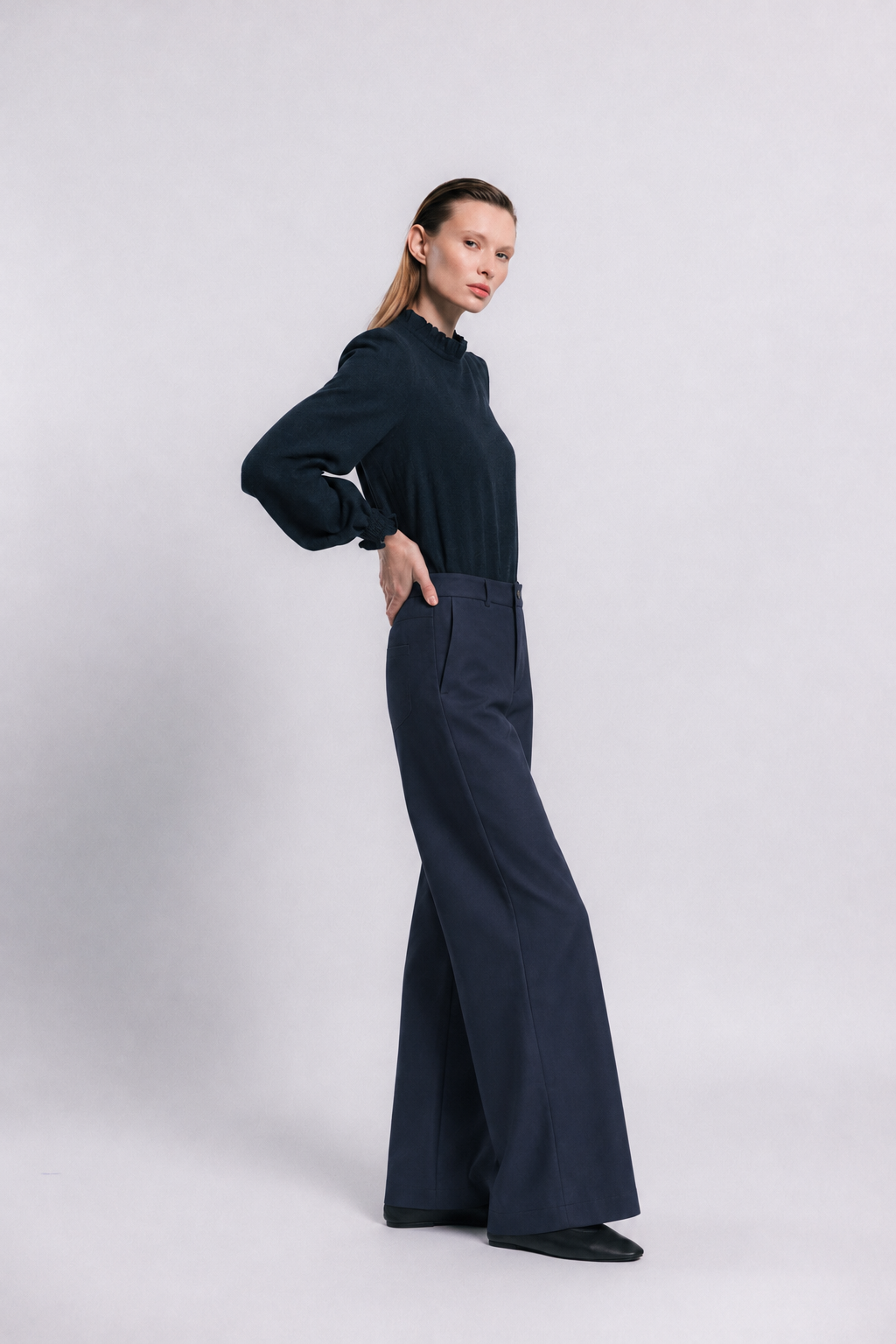 Pantalón BERLÍN azul marino grisáceo