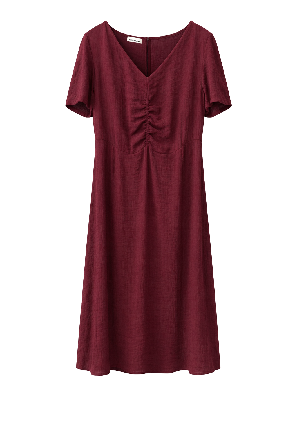 Vestido solin burdeos