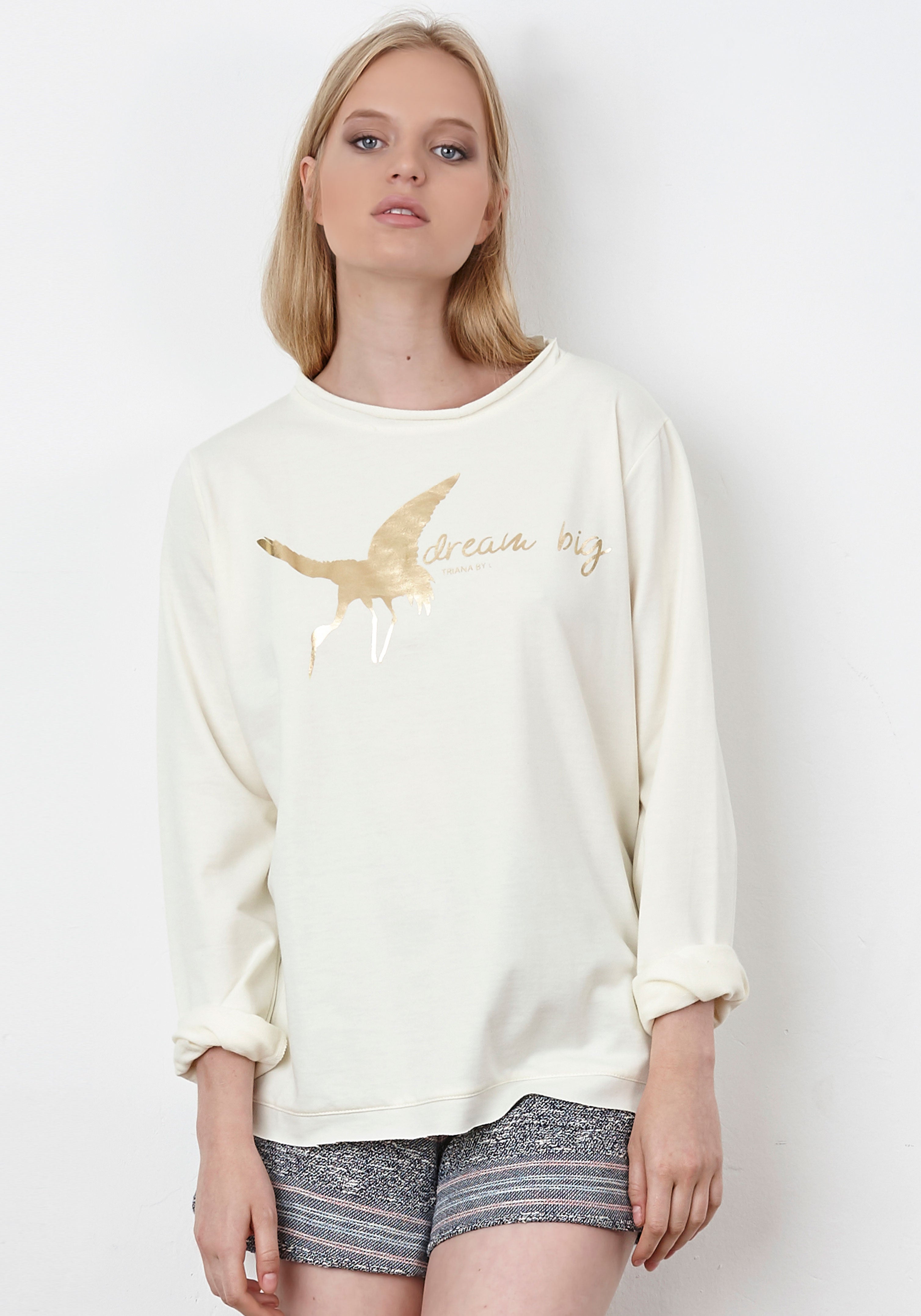 Sweat blanc DREAM BIG