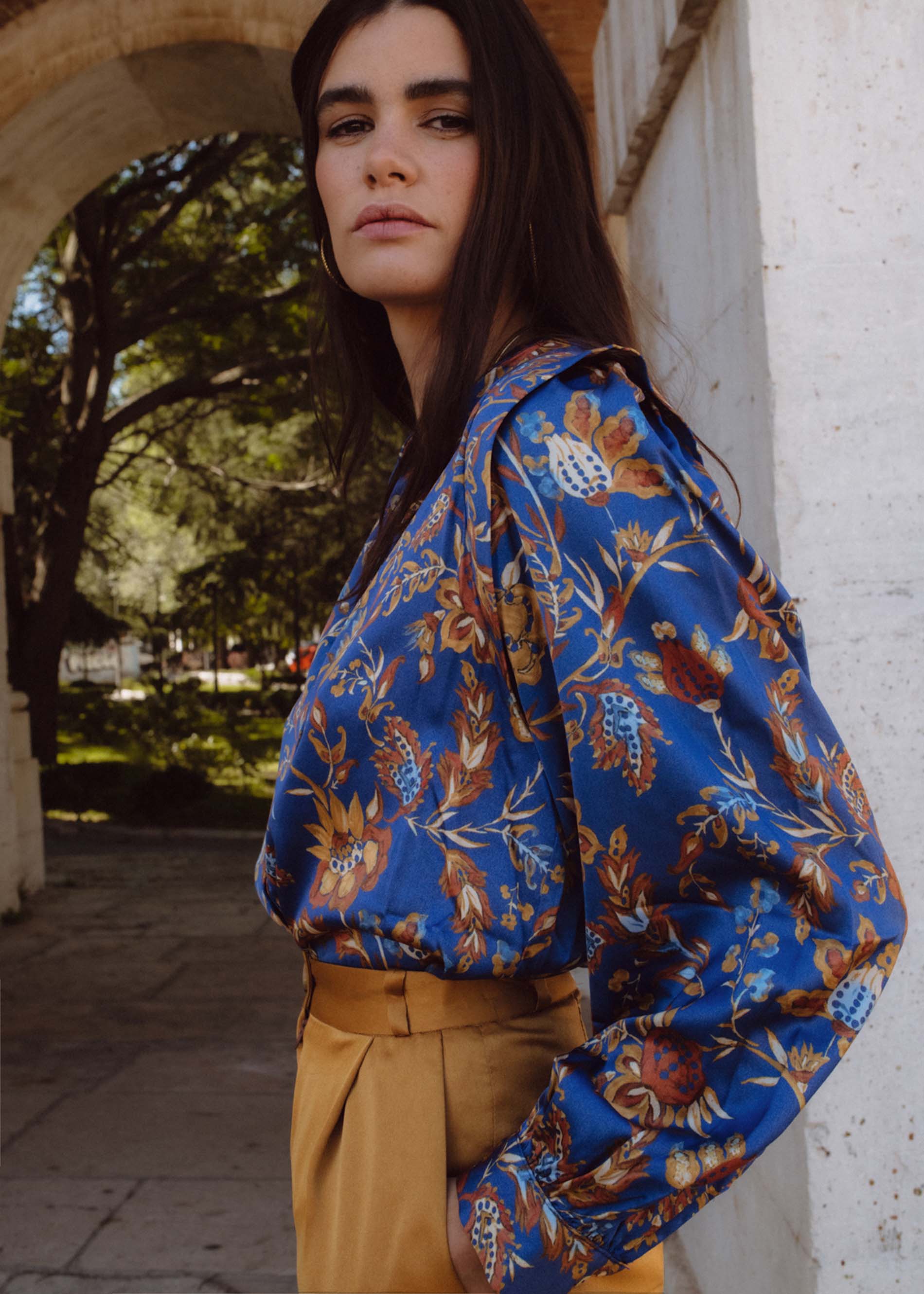 Blusa MARKER print jazmín