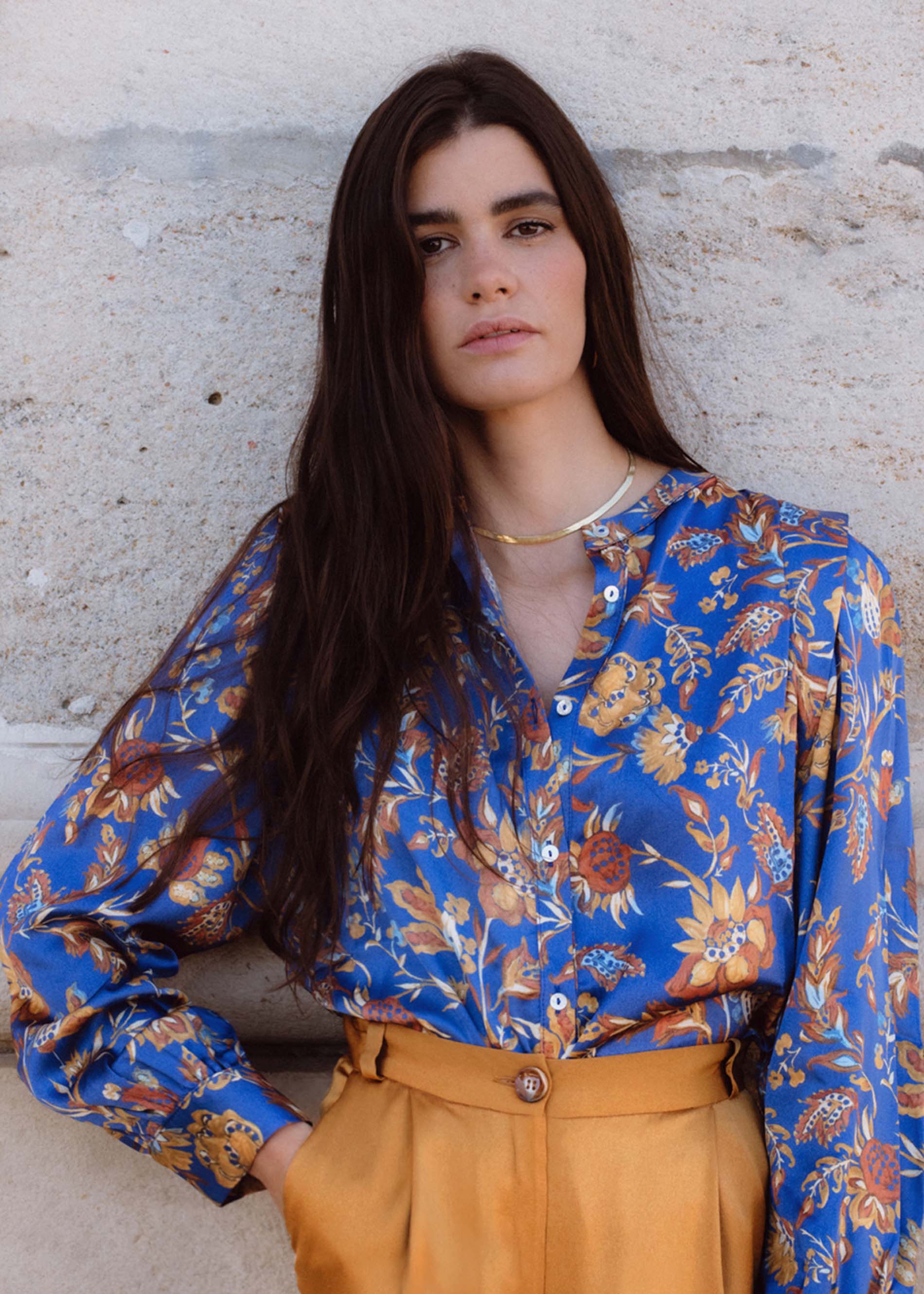 Blusa MARKER print jazmín