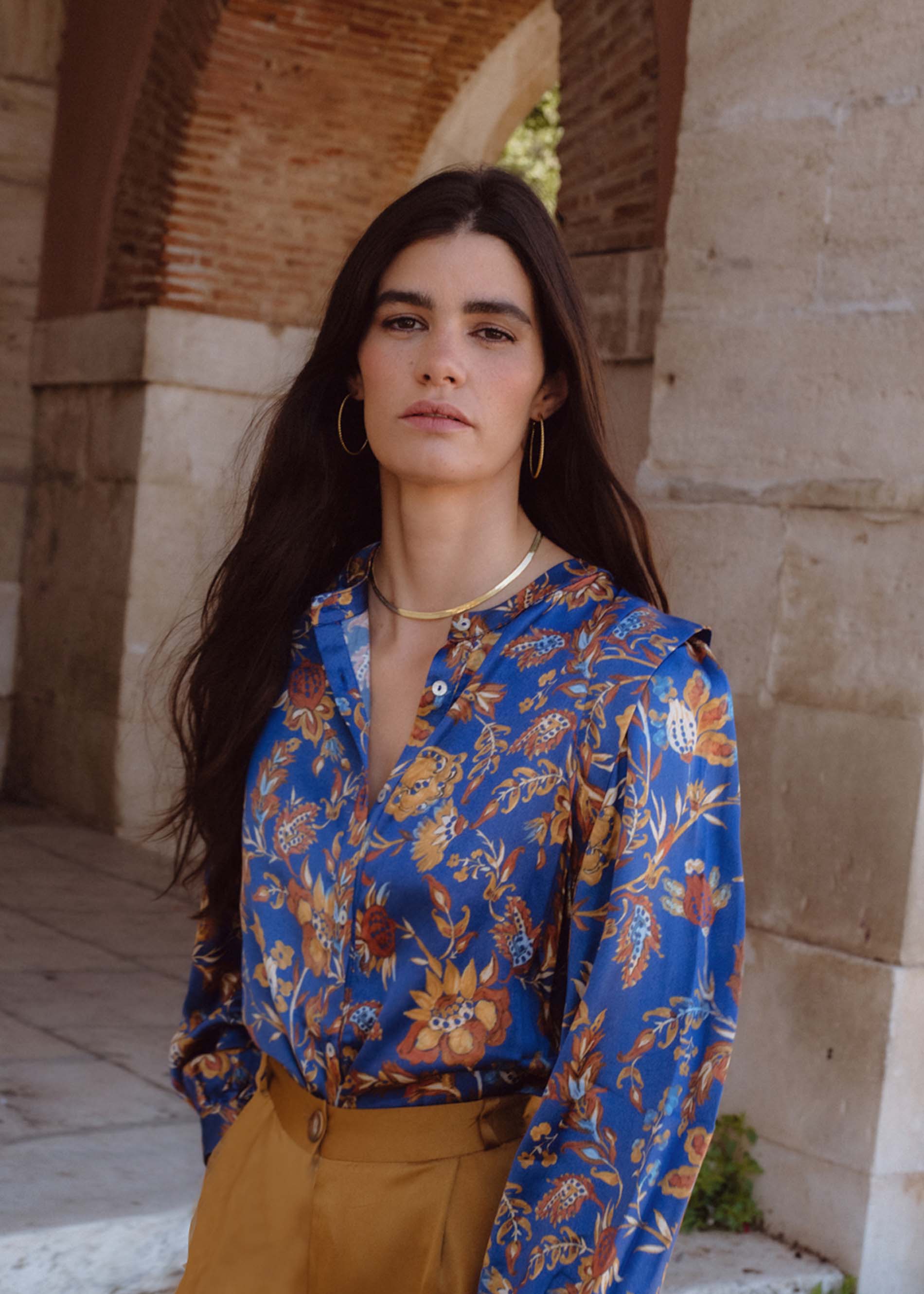 Blusa MARKER print jazmín