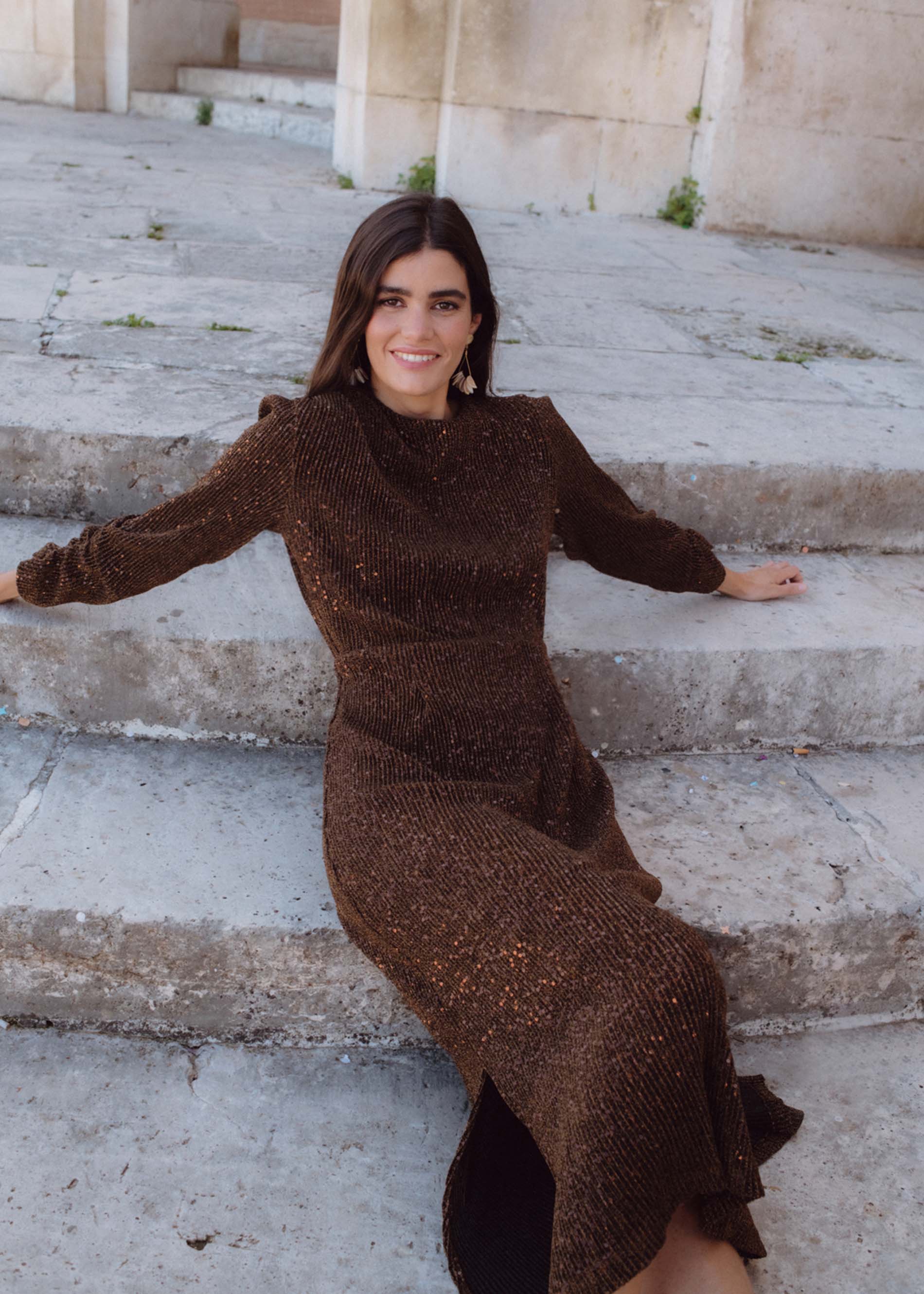 Vestido CALVI lentejuelas