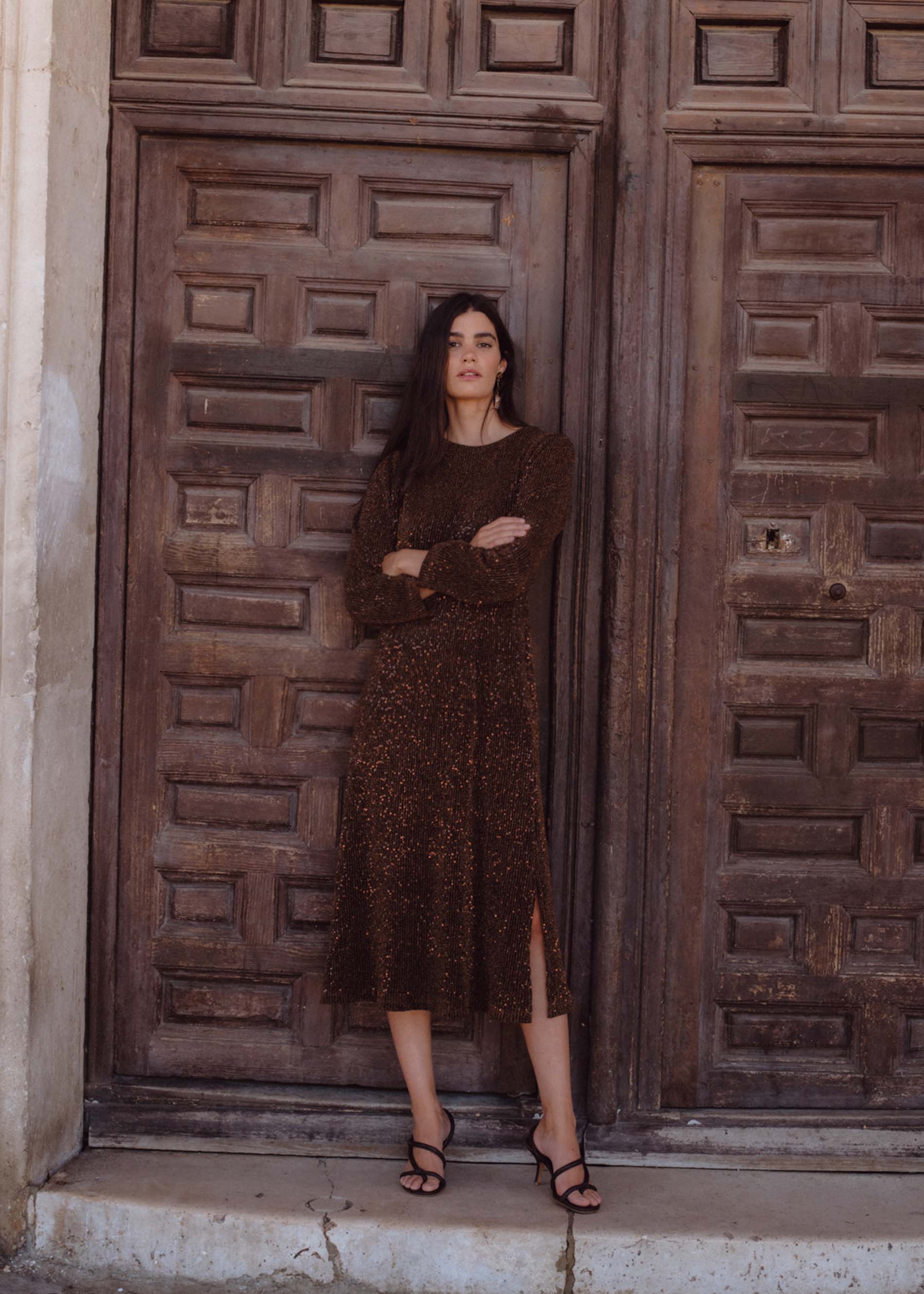 Vestido CALVI lentejuelas