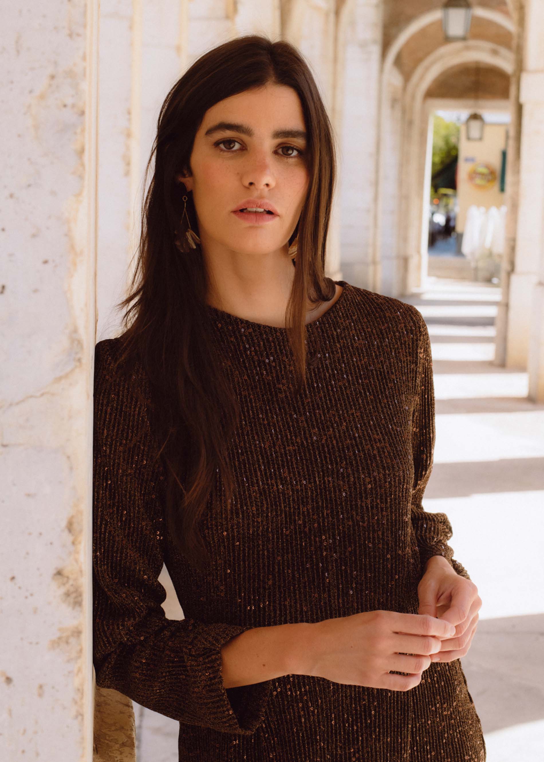 Vestido CALVI lentejuelas