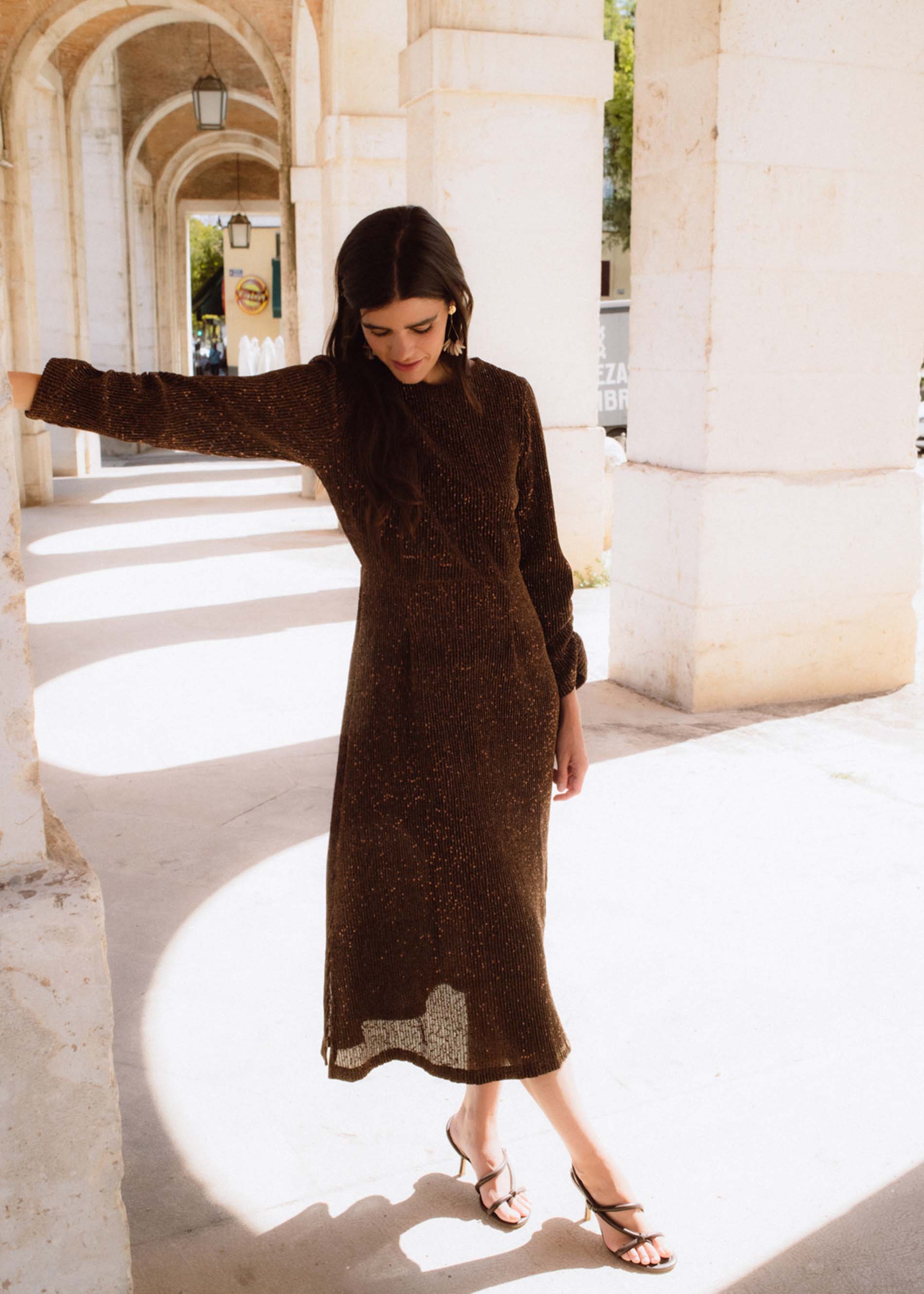 Vestido CALVI lentejuelas